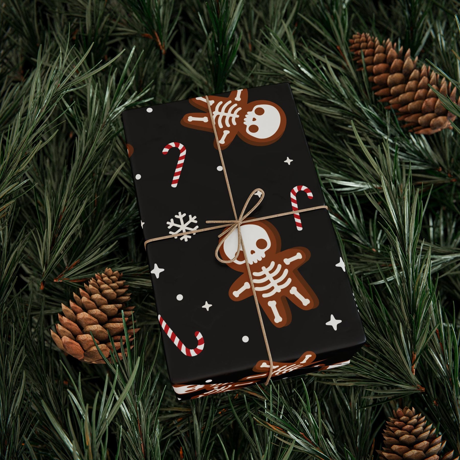 Gingerdead Men Spooky Gift Wrap - Goth Cloth Co.Home Decor32444853406788777353
