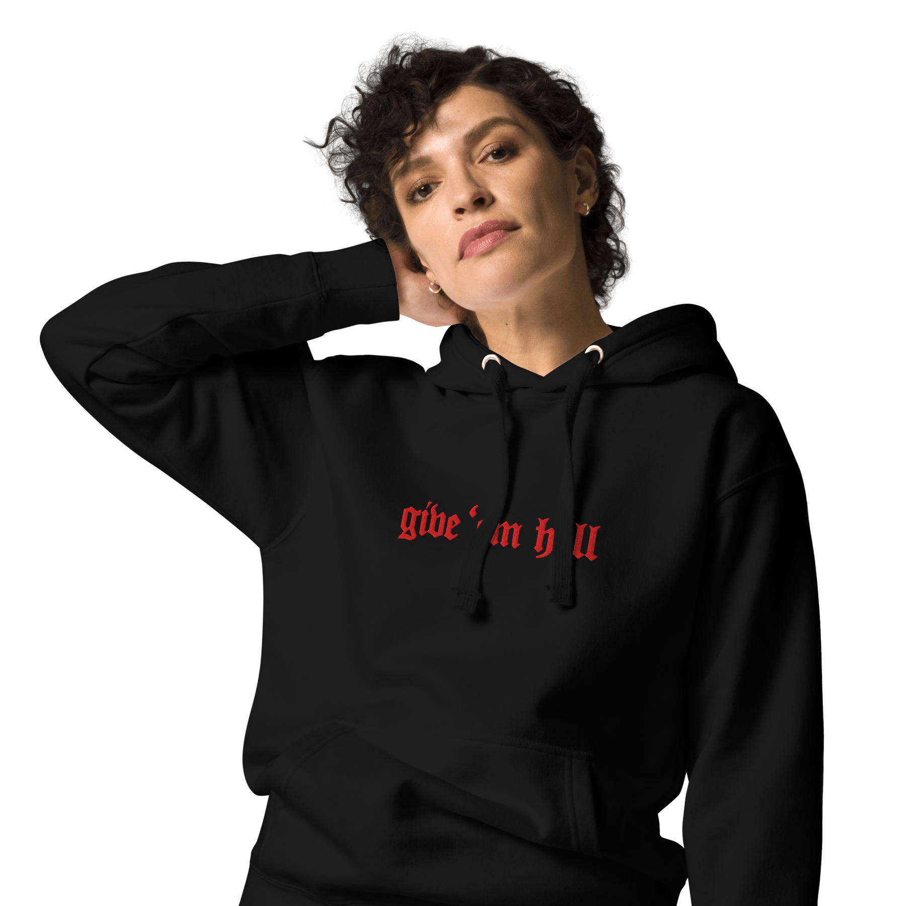 Give 'Em Hell Unisex Hoodie - Goth Cloth Co.7990461_10780