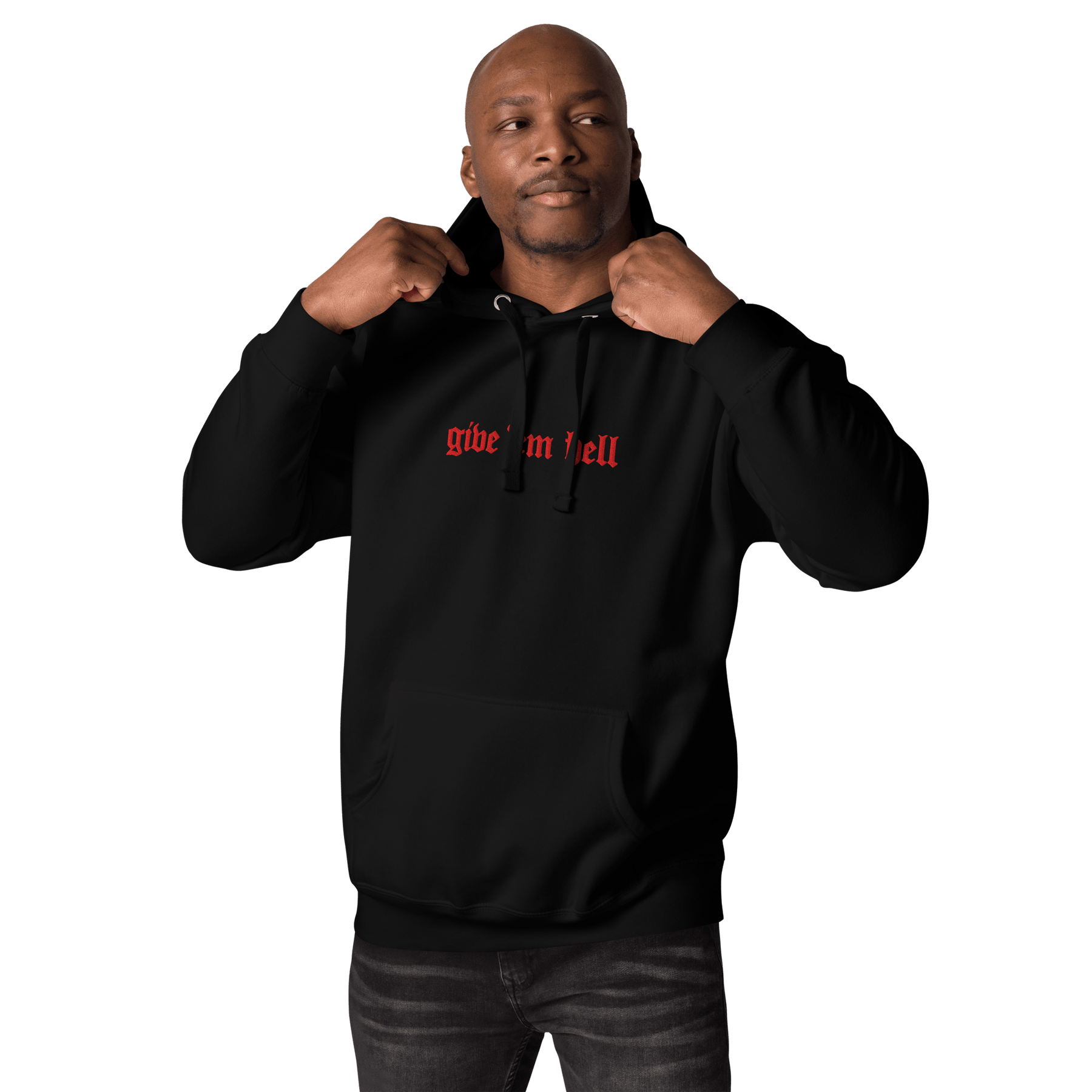 Give 'Em Hell Unisex Hoodie - Goth Cloth Co.7990461_10780