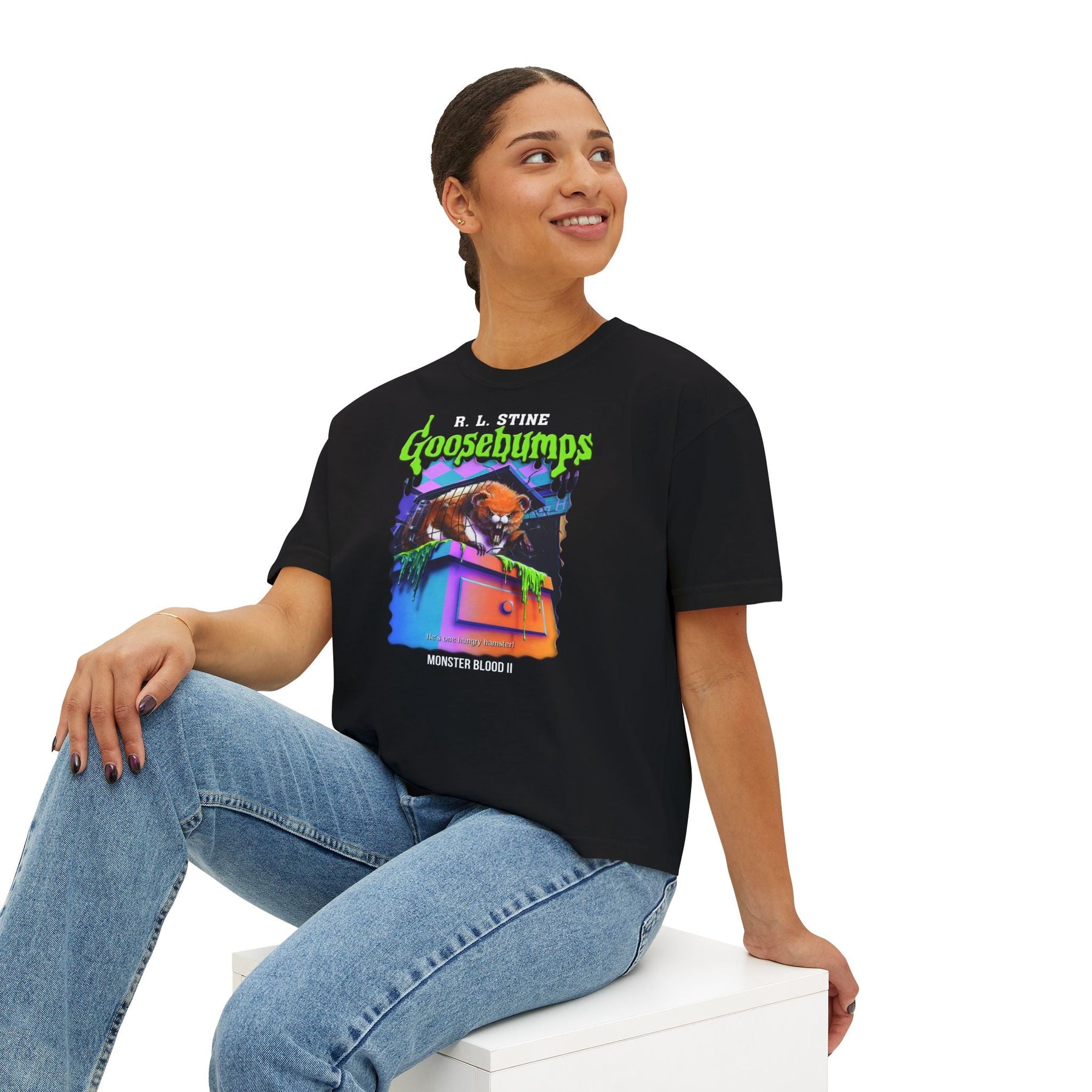 Goosebumps Monster Blood II Crop Top - Goth Cloth Co.T-Shirt24364421394096371889