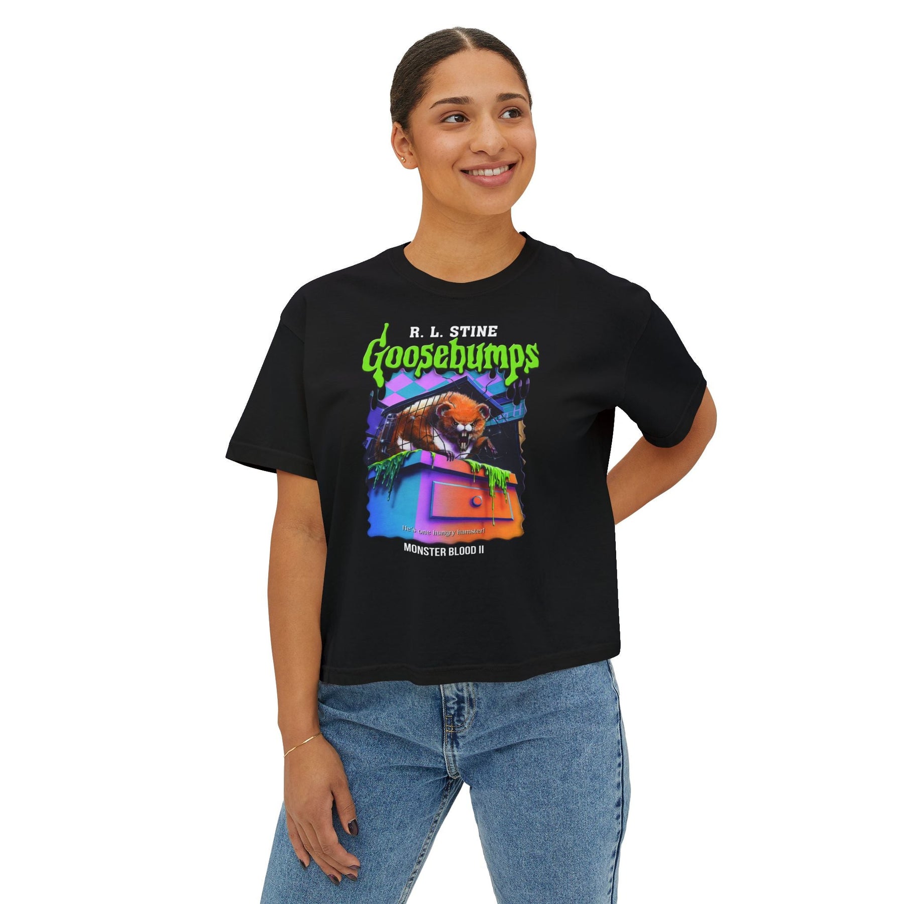 Goosebumps Monster Blood II Crop Top - Goth Cloth Co.T-Shirt24364421394096371889