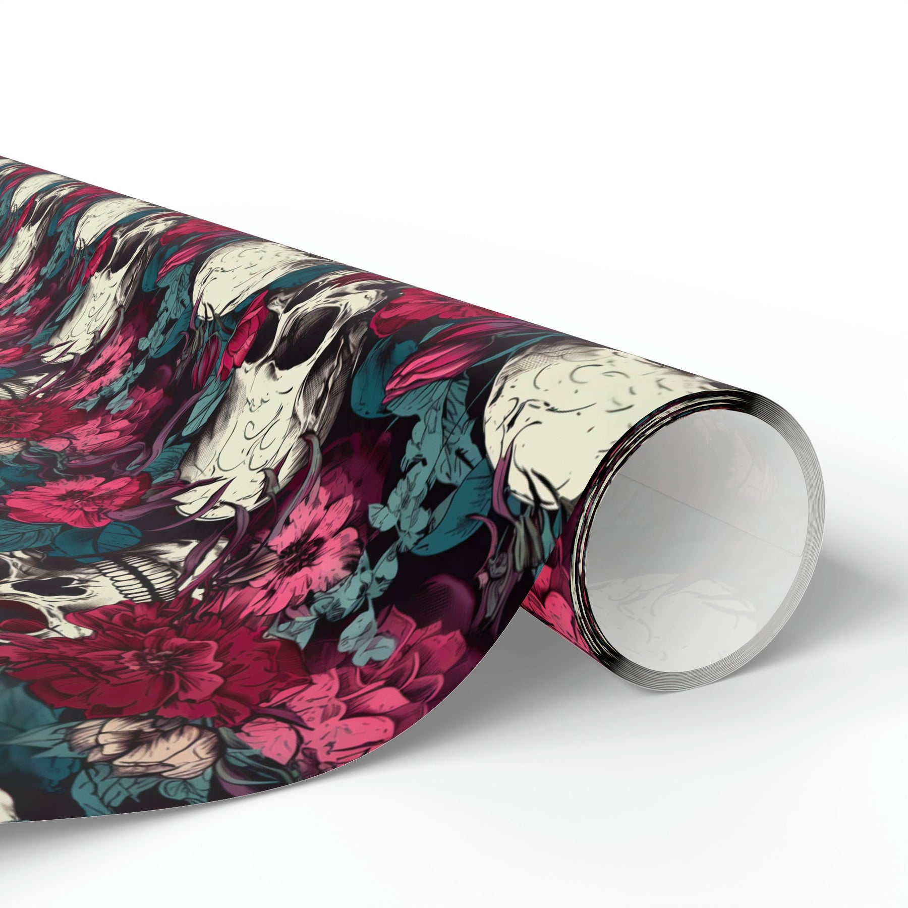 Goth Glam Skull & Rose Pattern Gift Wrap - Goth Cloth Co.Home Decor27574178926147322629