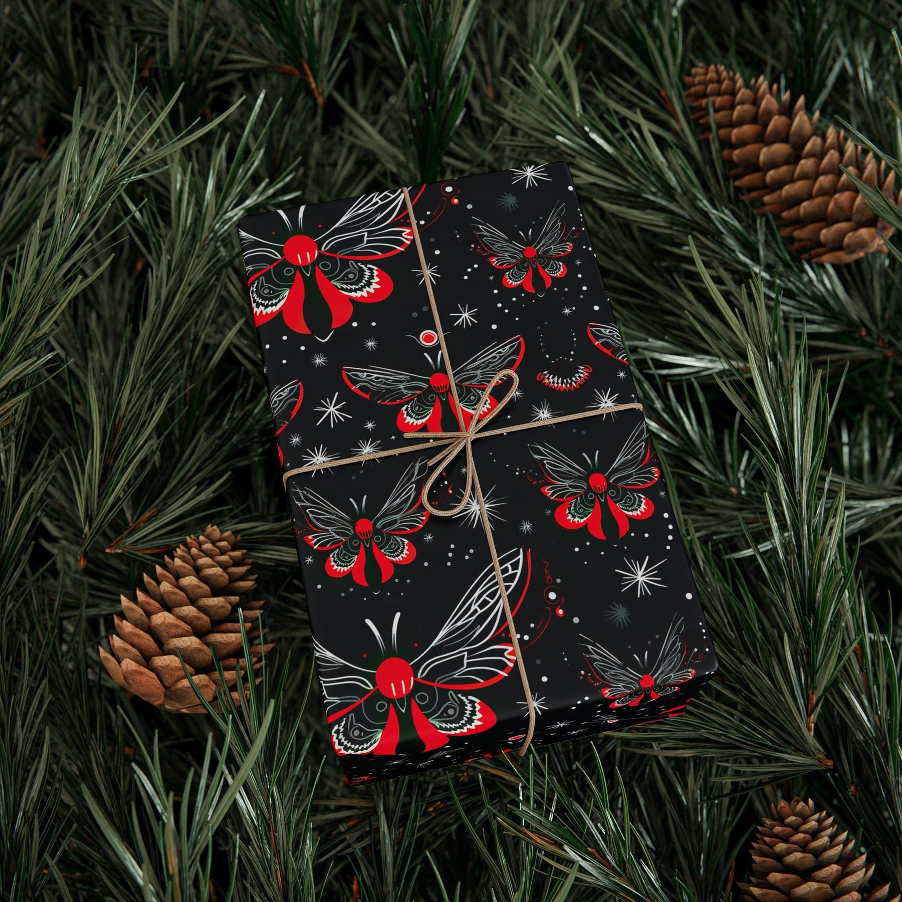 Gothic Celestial Moth Gift Wrap - Goth Cloth Co.Home Decor27588228769895509914