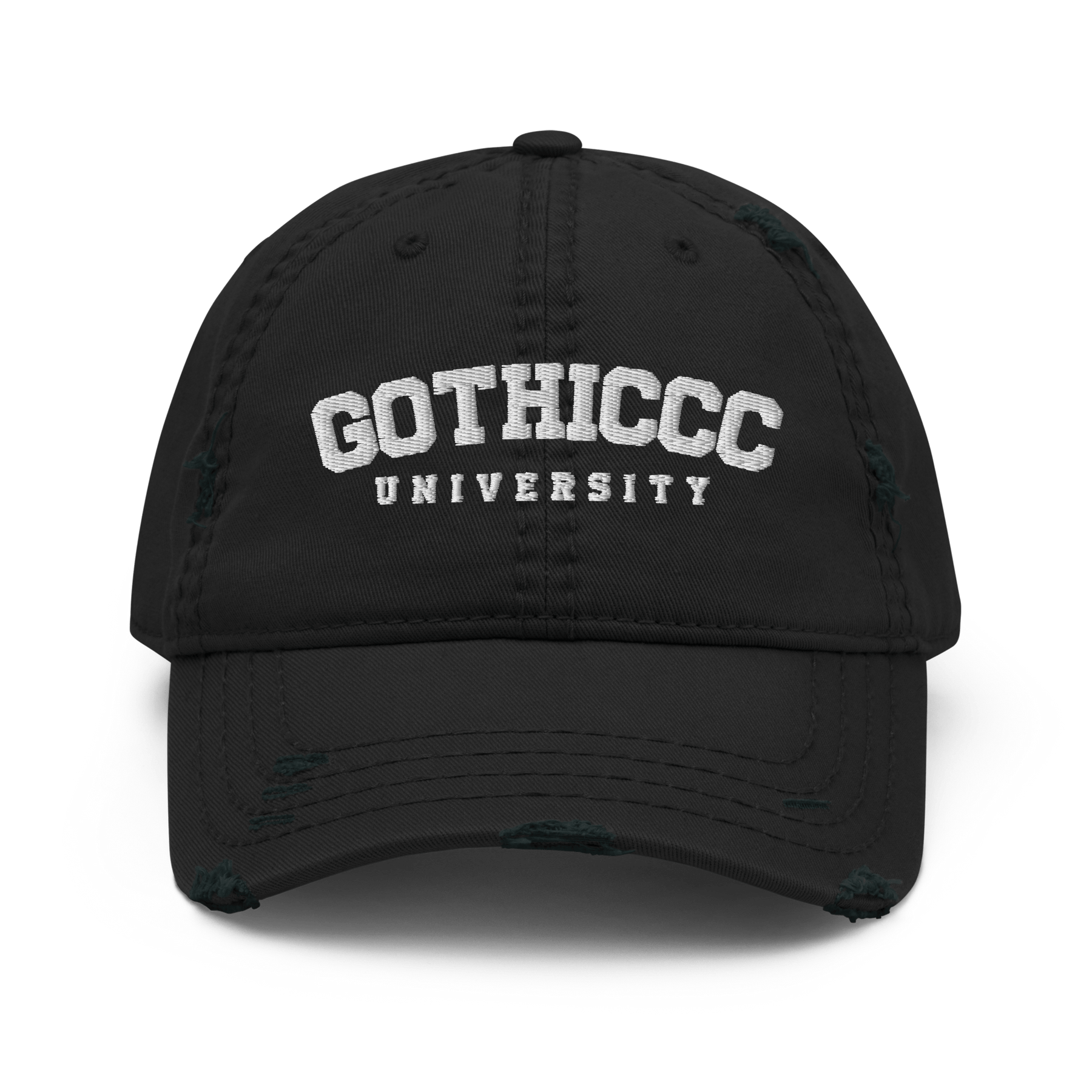 Gothiccc University Distressed Dad Hat - Goth Cloth Co.2250809_10990