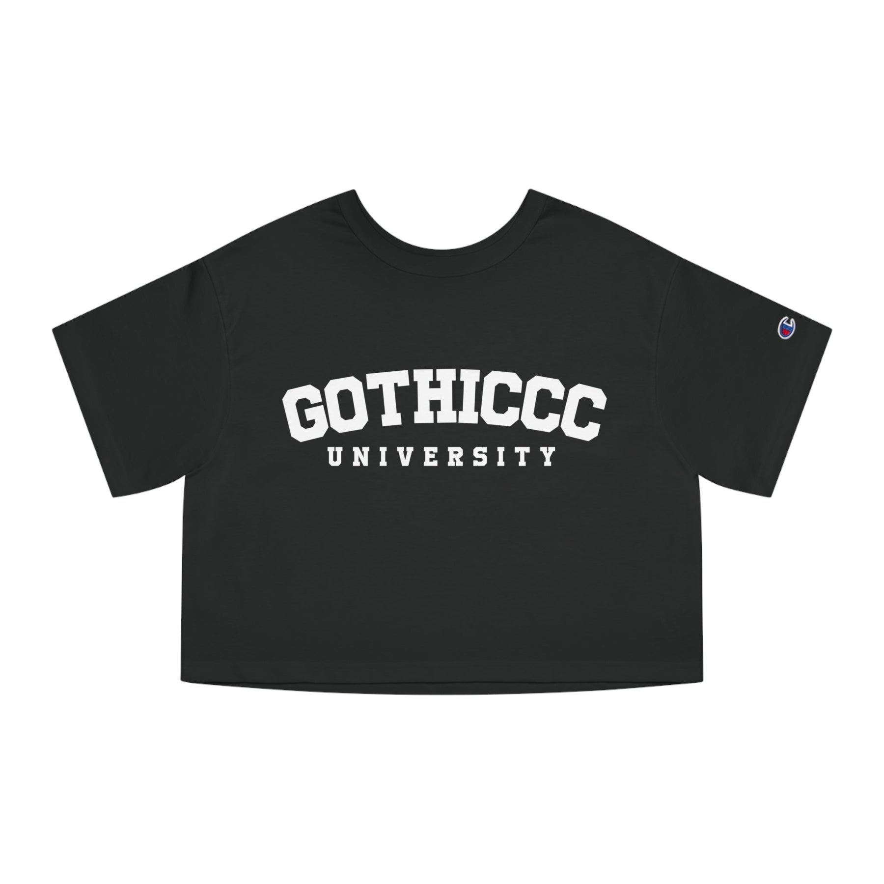 Gothiccc University Heavyweight Cropped T-Shirt - Goth Cloth Co.T-Shirt27061705683869865820