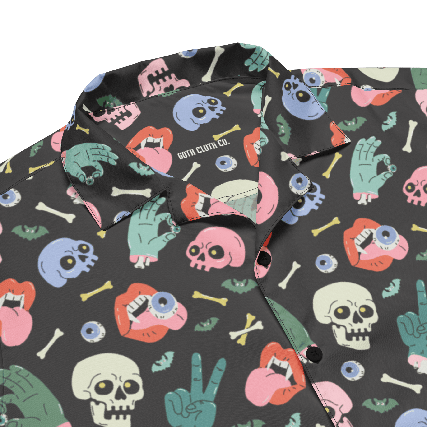 Graveyard Smash Unisex Button Up Shirt - Goth Cloth Co.2517804_17117