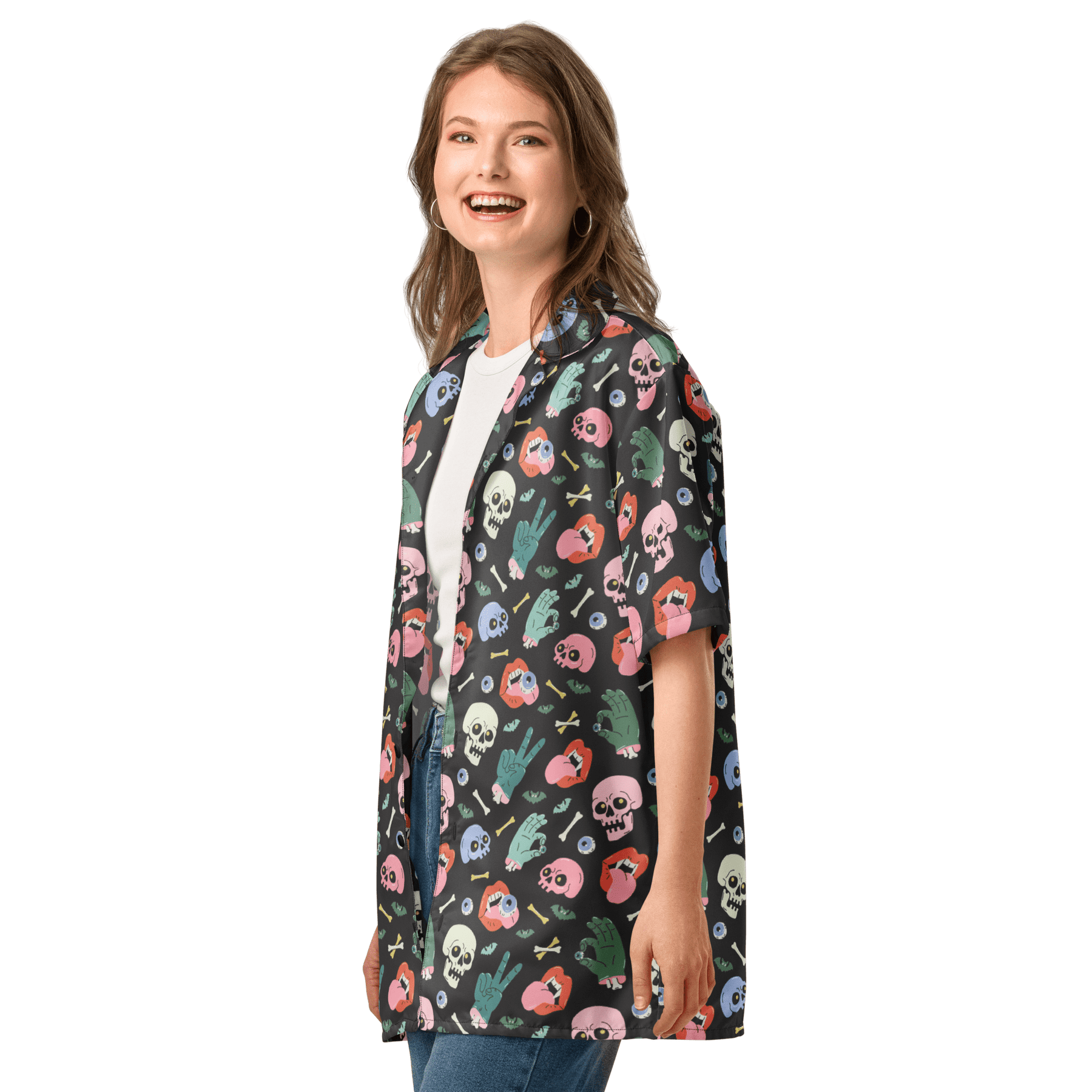 Graveyard Smash Unisex Button Up Shirt - Goth Cloth Co.2517804_17117
