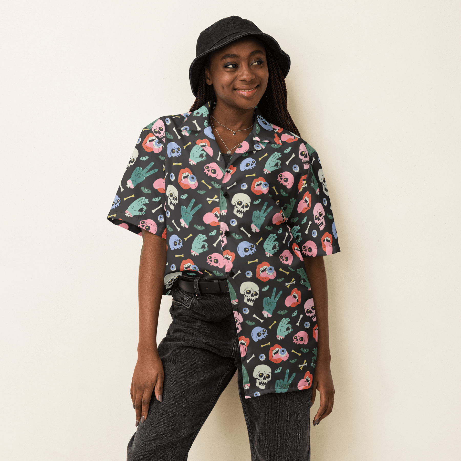 Graveyard Smash Unisex Button Up Shirt - Goth Cloth Co.2517804_17117