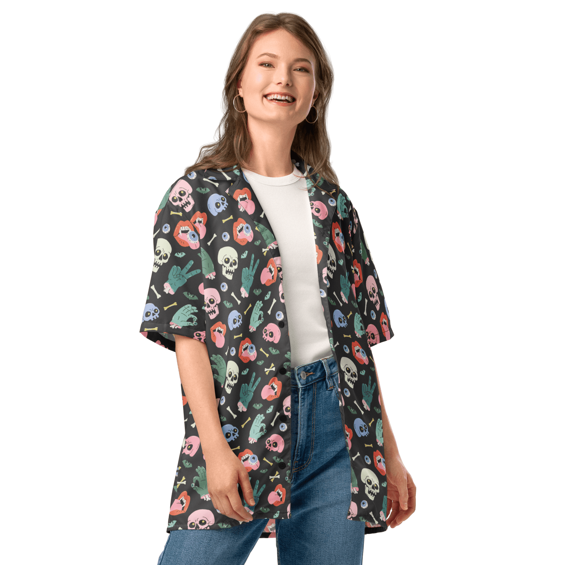 Graveyard Smash Unisex Button Up Shirt - Goth Cloth Co.2517804_17117