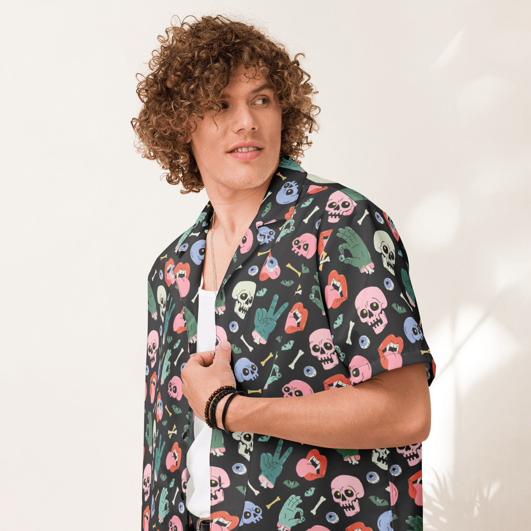 Graveyard Smash Unisex Button Up Shirt - Goth Cloth Co.2517804_17117