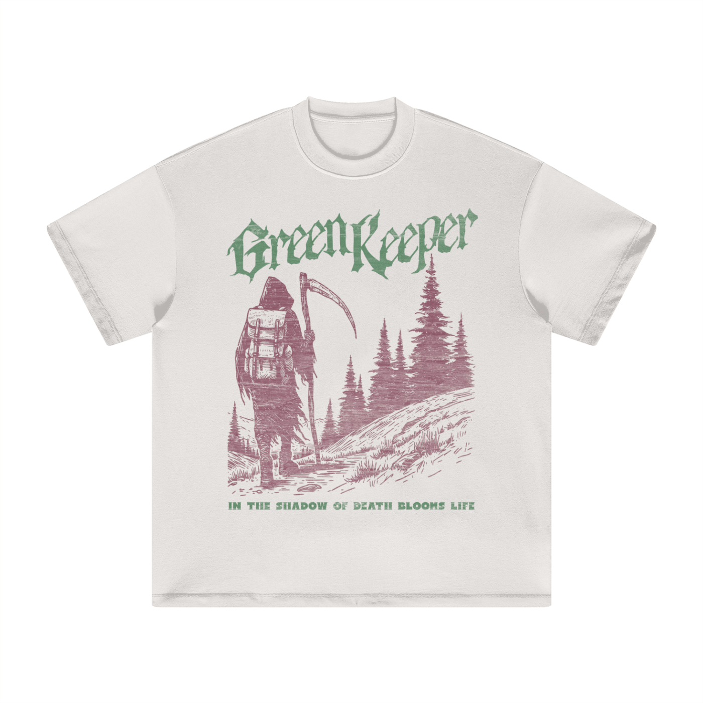 Green Keeper Reaper Heavyweight T-Shirt (READY TO SHIP)