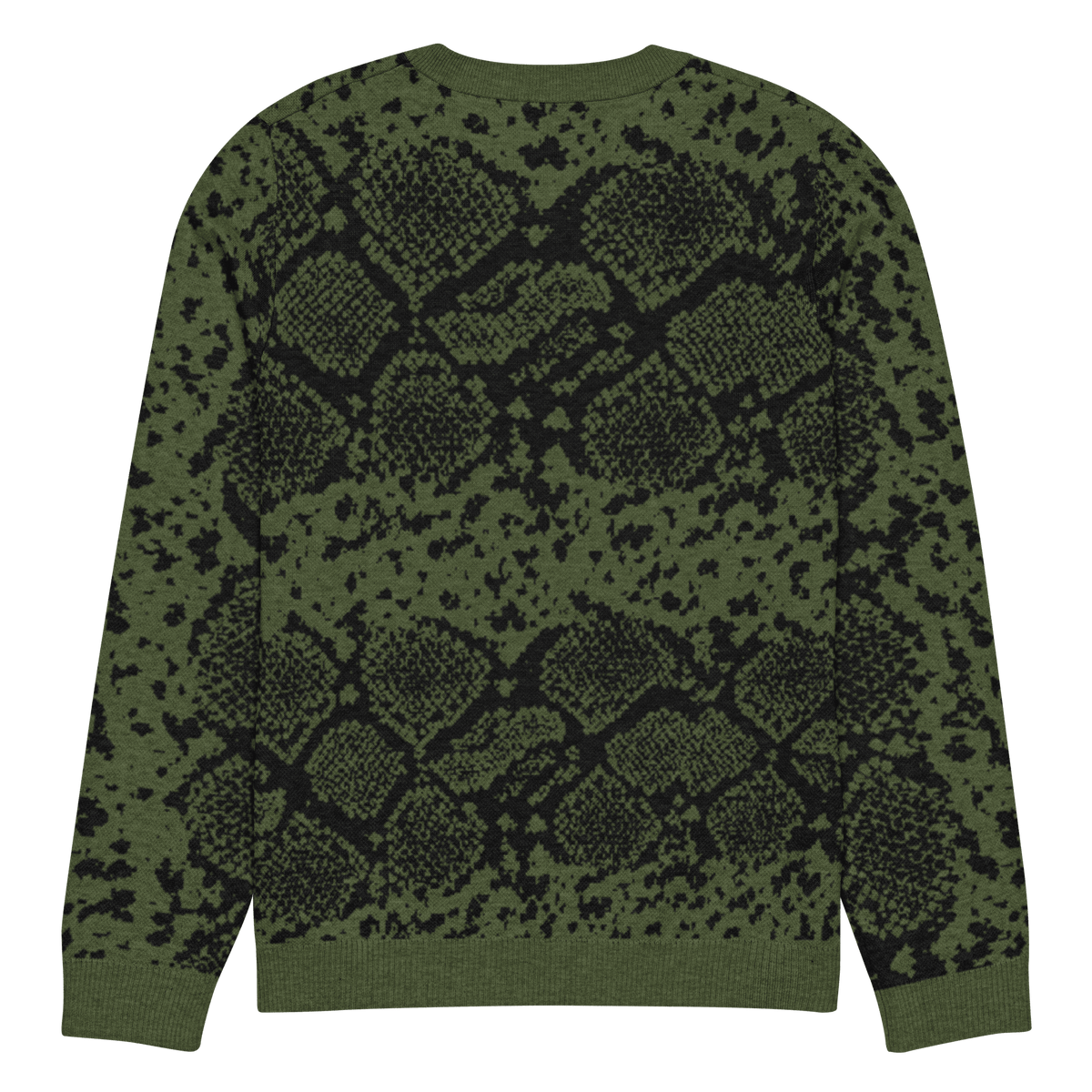Green Snakeskin Knit Crewneck Sweater - Goth Cloth Co.6131232_19635