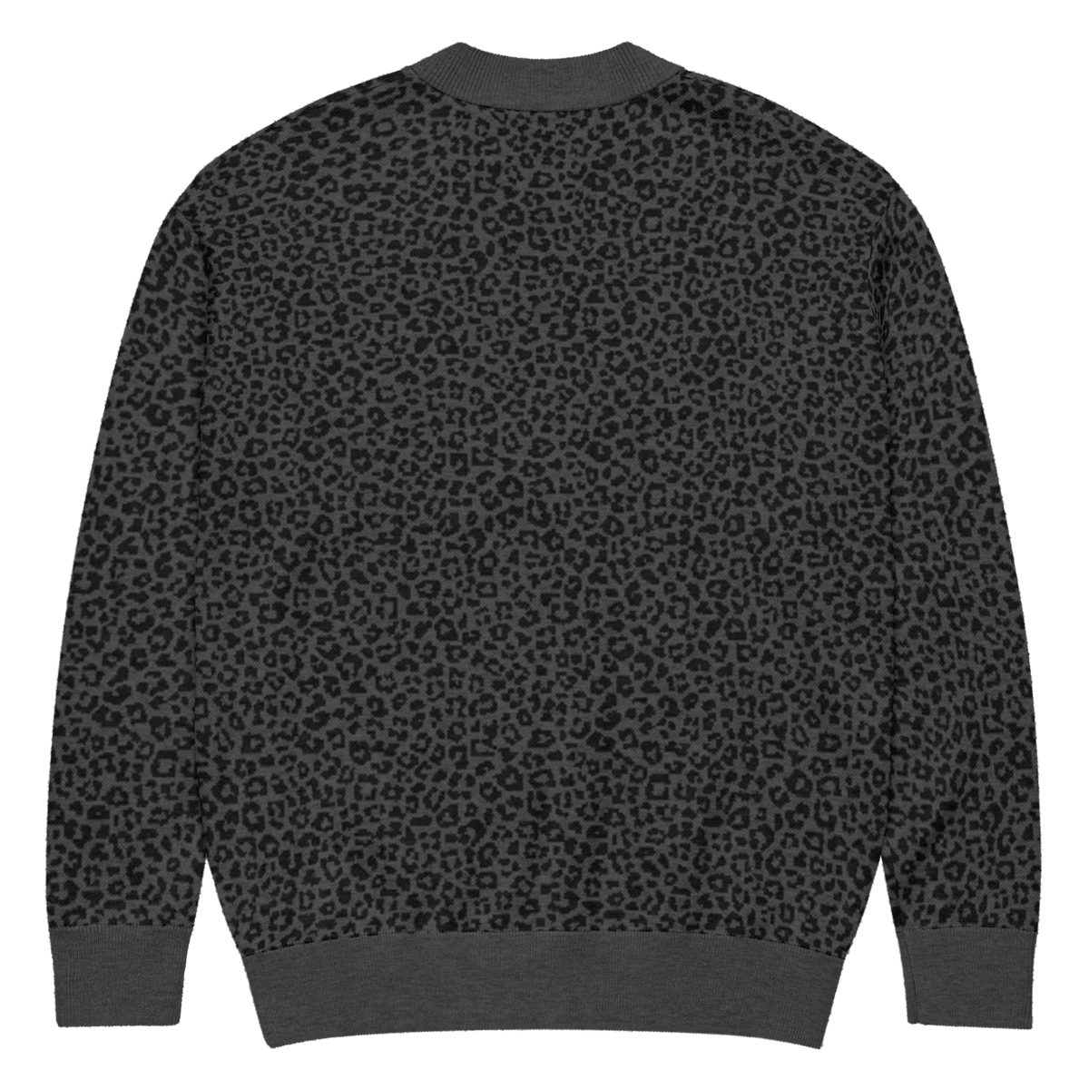 Greyscale Leopard Knit Cardigan - Goth Cloth Co.8985923_21030