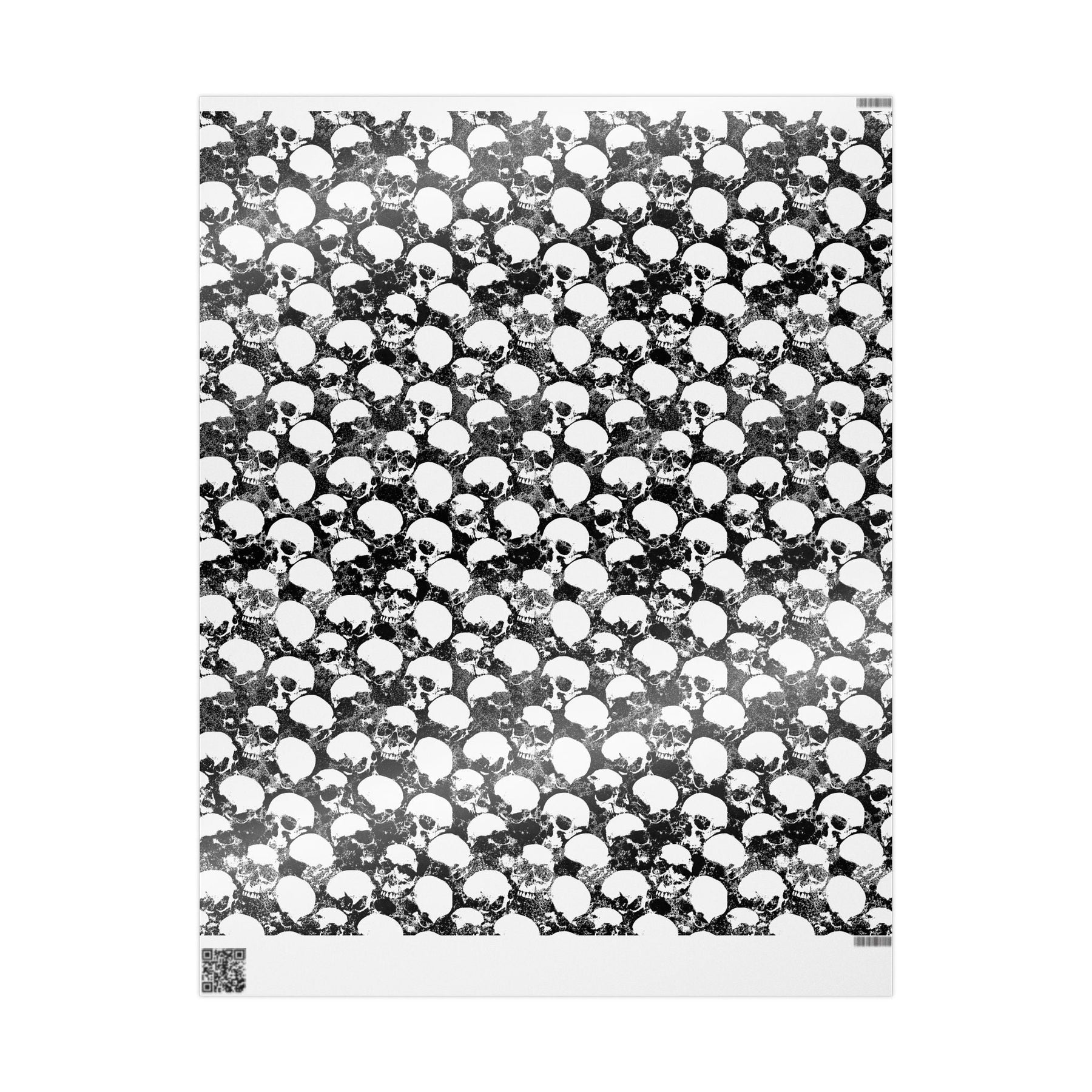 Grunge Skull Spooky Gift Wrap - Goth Cloth Co.Home Decor21082571490263671258
