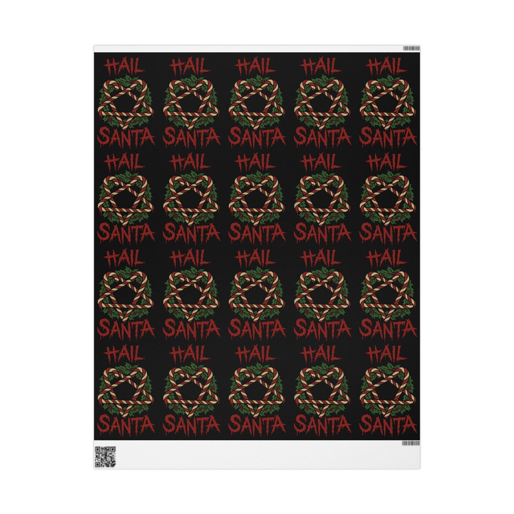Hail Santa Gift Wrap - Goth Cloth Co.Home Decor10012696438398182638