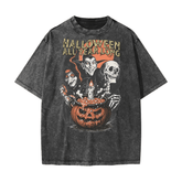 Halloween All Year Long Acid Wash T-Shirt - Goth Cloth Co.250807PODPQ0797001