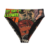 Halloween Horrors High - Waisted Sport Bikini Bottoms - Goth Cloth Co.4577841_12042