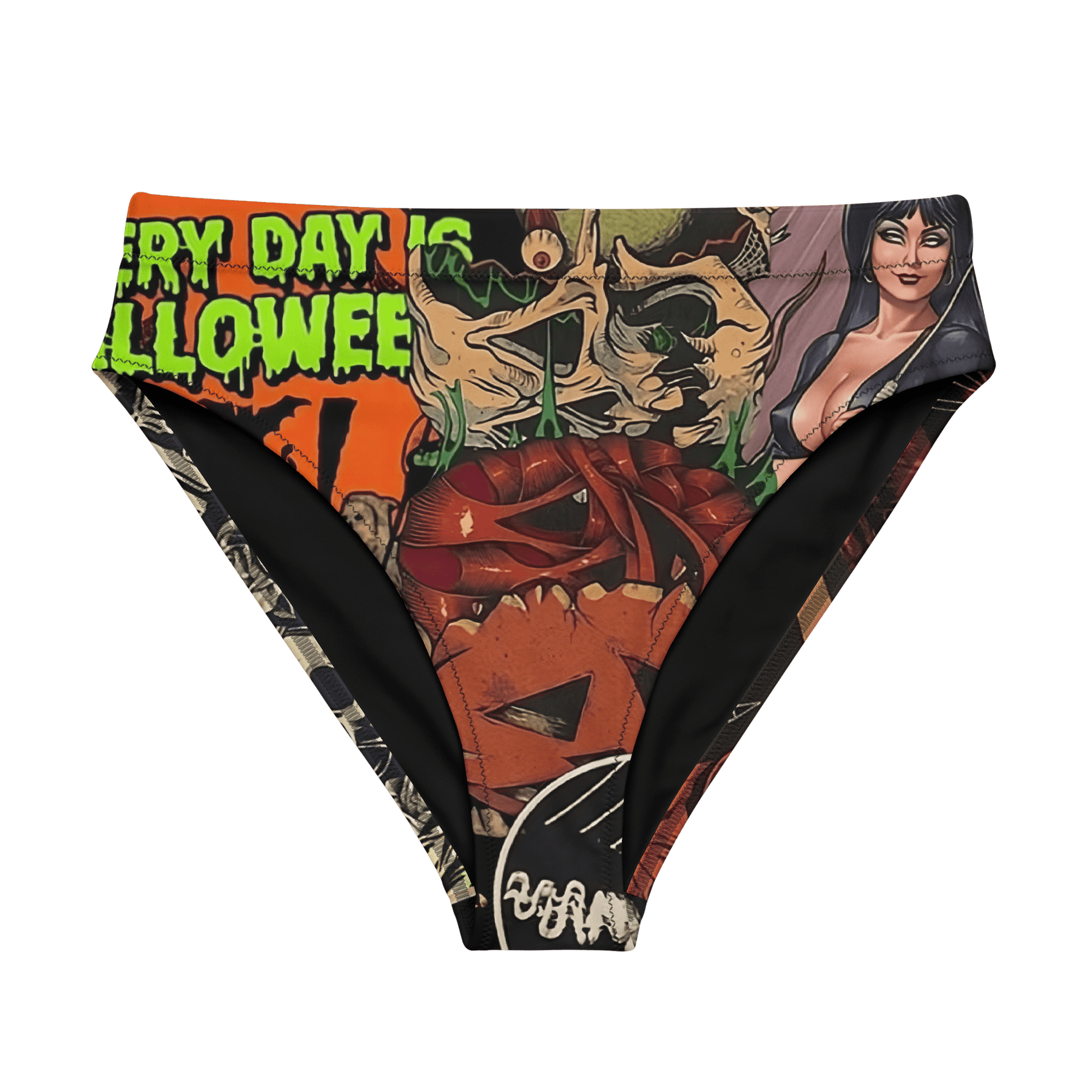 Halloween Horrors High - Waisted Sport Bikini Bottoms - Goth Cloth Co.4577841_12042