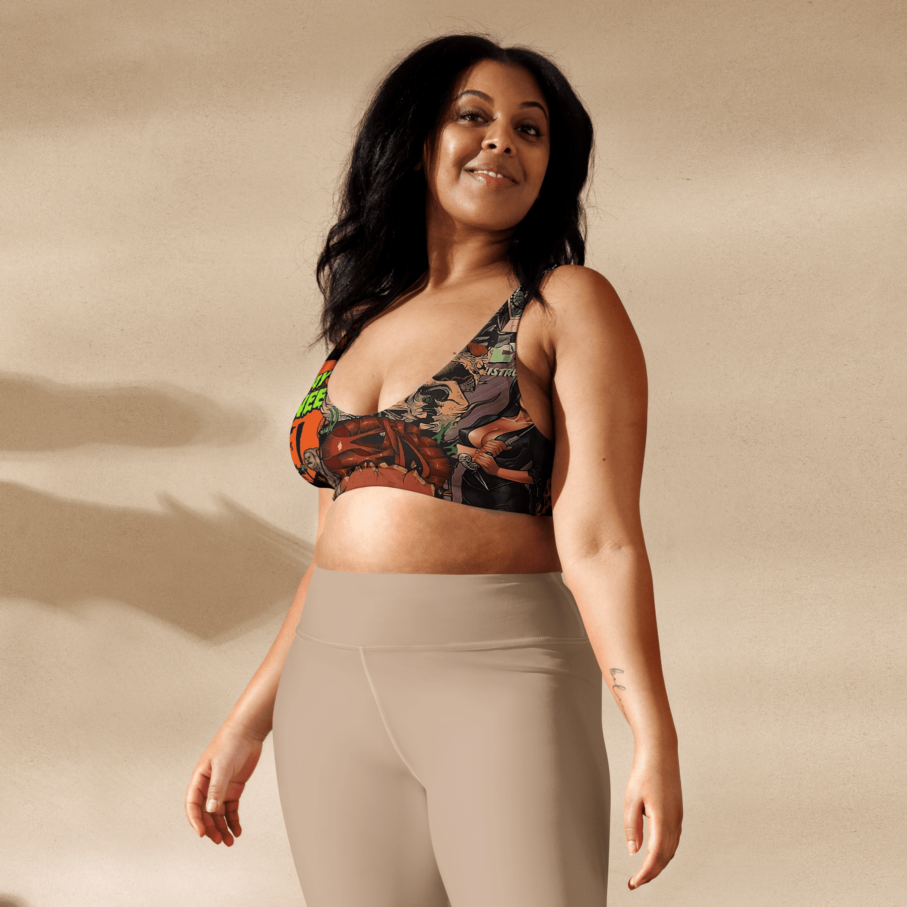 Halloween Horrors Padded Sport Bikini Top - Goth Cloth Co.3741025_12035