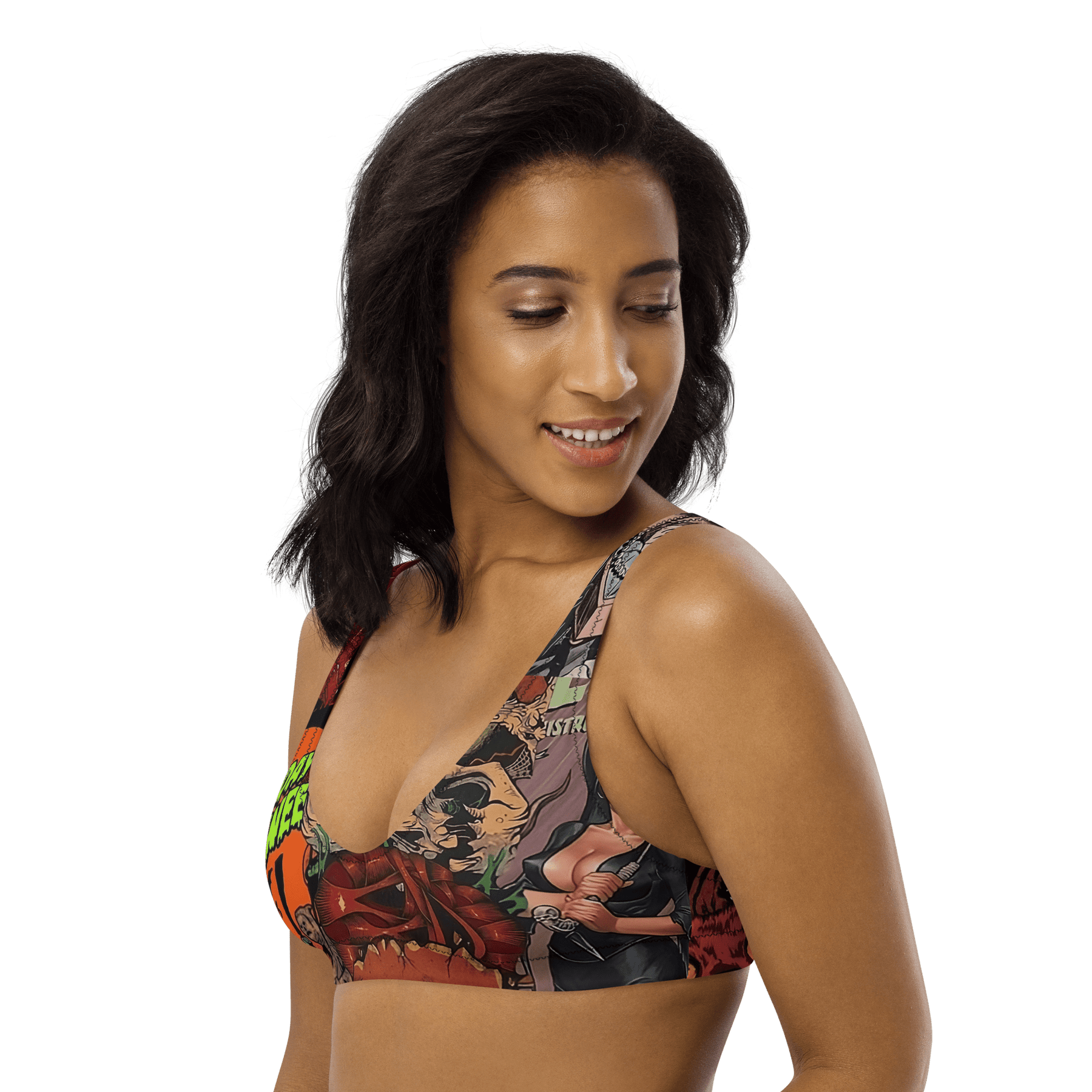 Halloween Horrors Padded Sport Bikini Top - Goth Cloth Co.3741025_12035