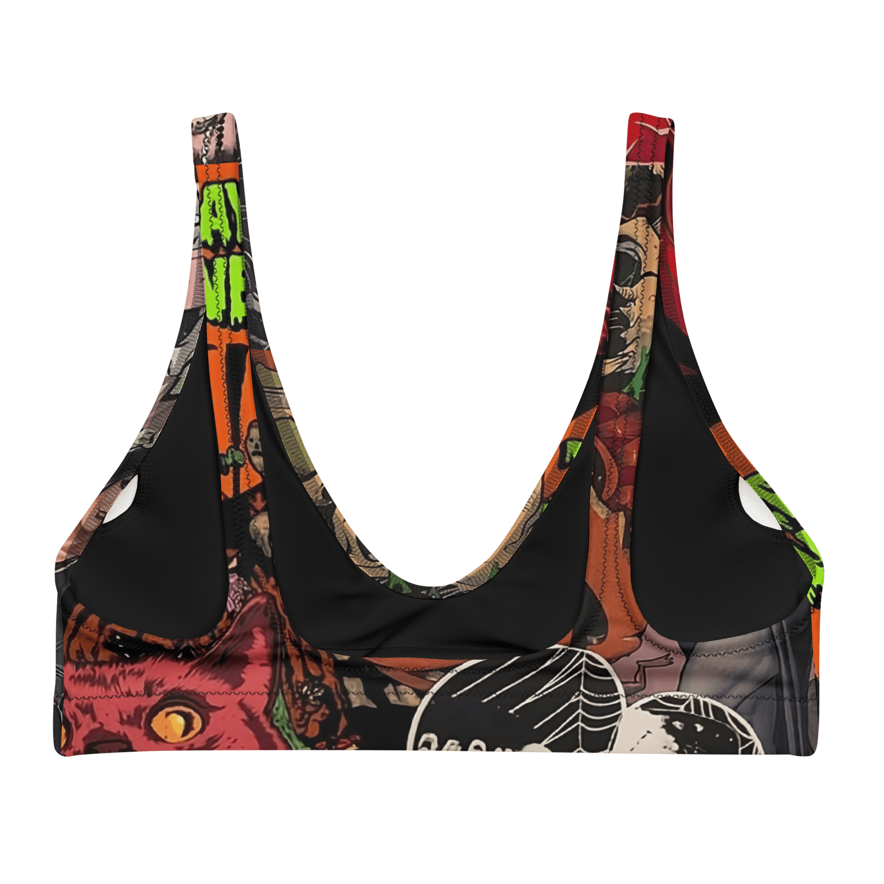 Halloween Horrors Padded Sport Bikini Top - Goth Cloth Co.3741025_12035