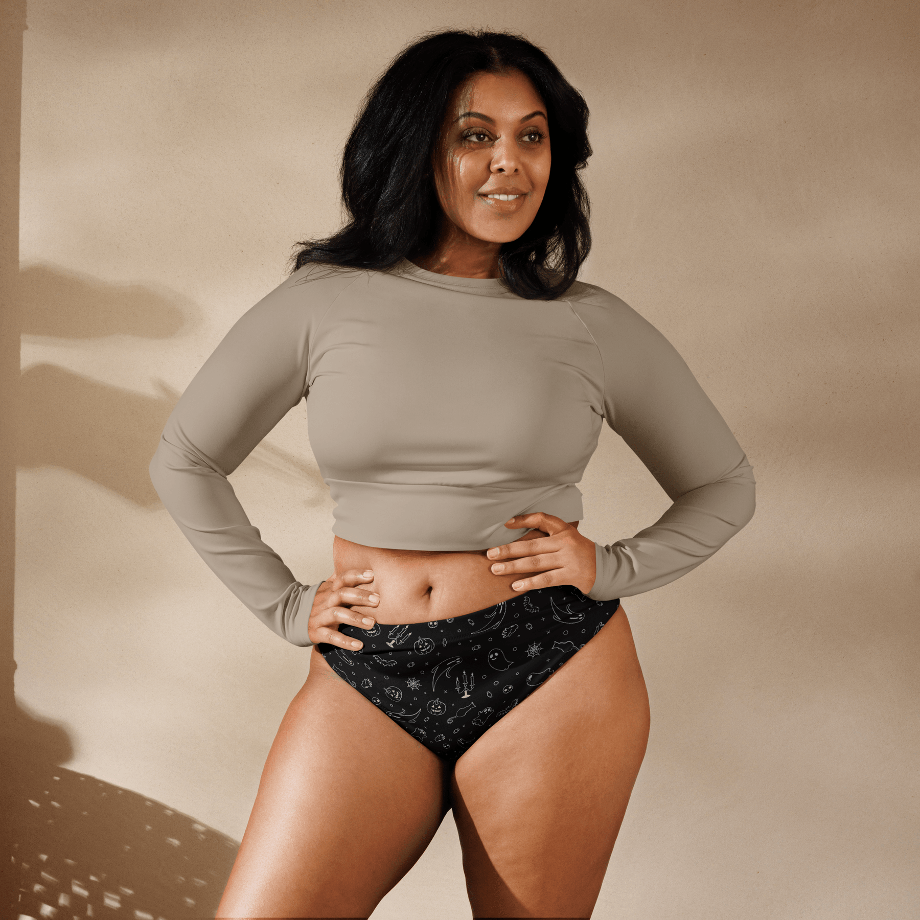 Halloween Hottie Sport High - Waisted Bikini Bottom - Goth Cloth Co.7929112_12042