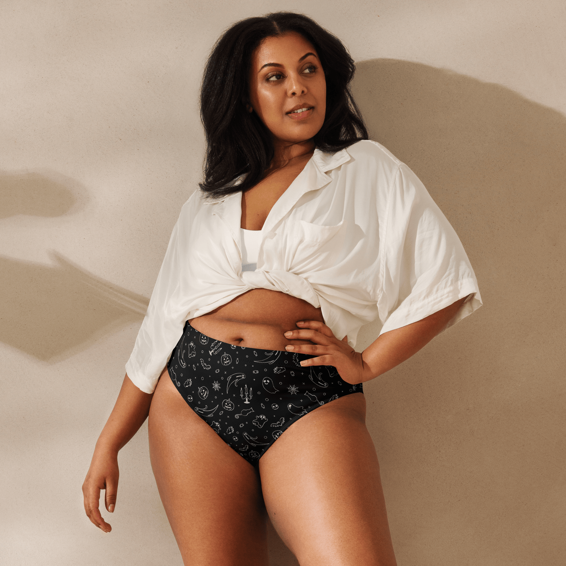 Halloween Hottie Sport High - Waisted Bikini Bottom - Goth Cloth Co.7929112_12042