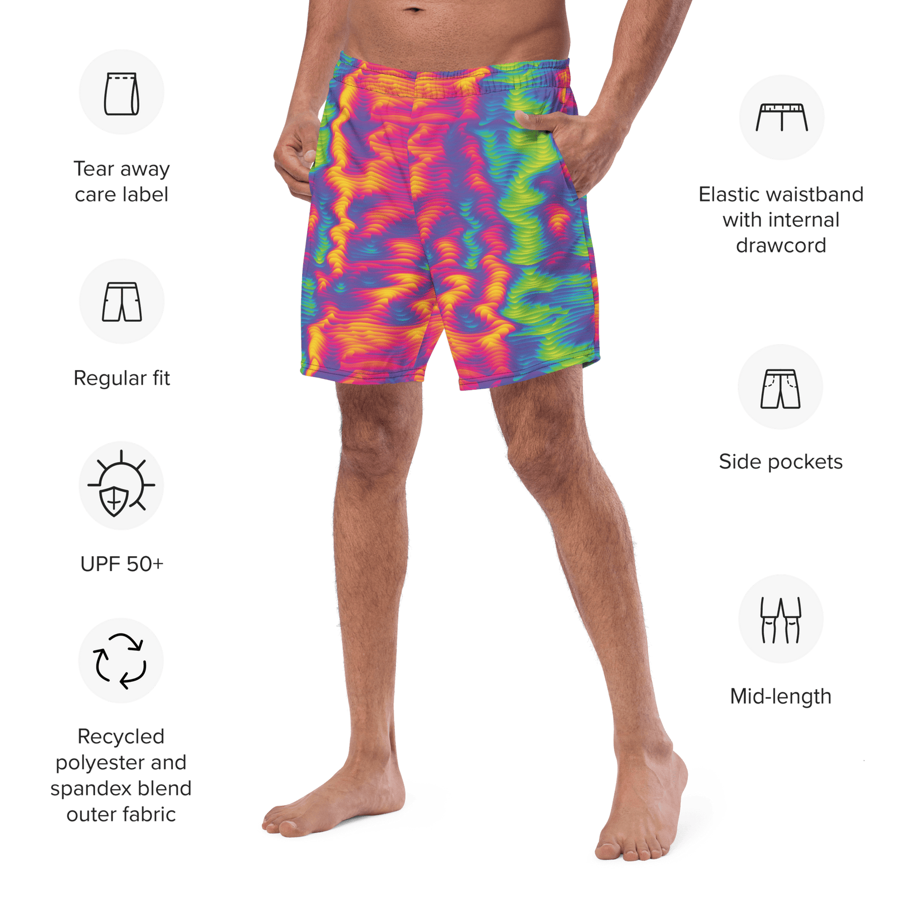 Hazy Days Men's Swim Trunks - Goth Cloth Co.4367215_14636