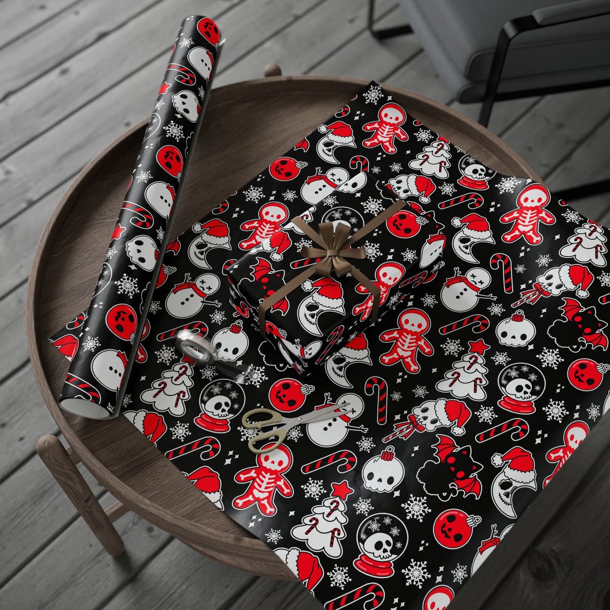 Helliday Cheer Gift Wrap - Goth Cloth Co.Home Decor28854519393653515018