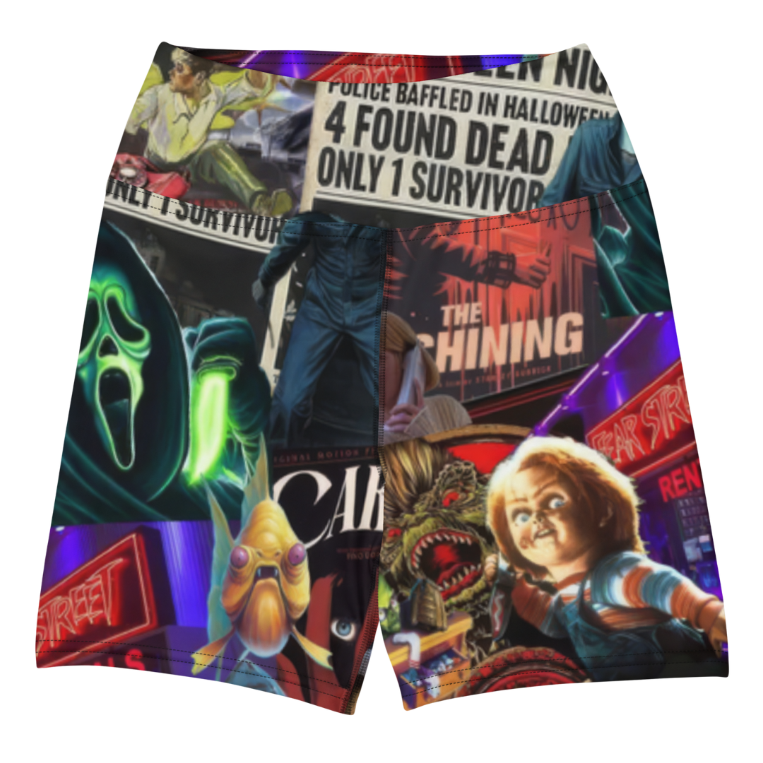 Hollywood Horrors Yoga Shorts - Goth Cloth Co.3840387_9079