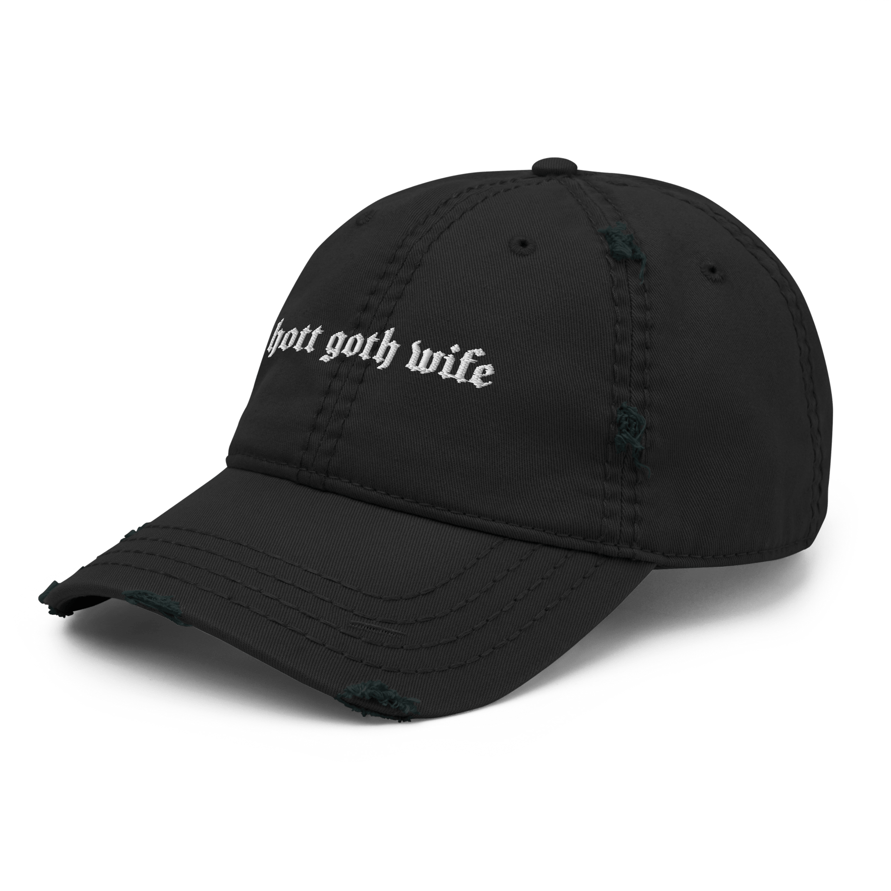 Hott Goth Wife Distressed Dad Hat - Goth Cloth Co.5392334_10990