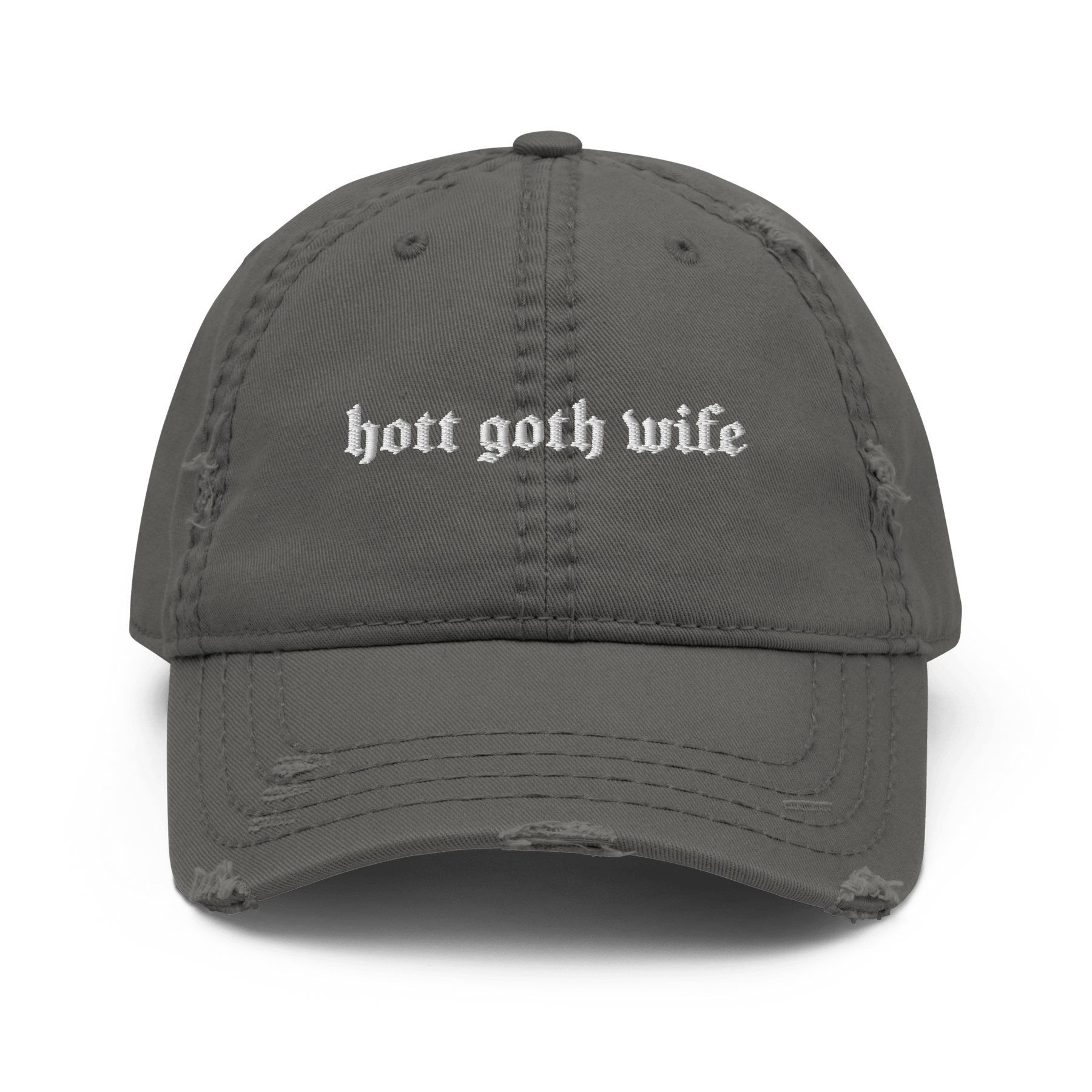 Hott Goth Wife Distressed Dad Hat - Goth Cloth Co.5392334_10992