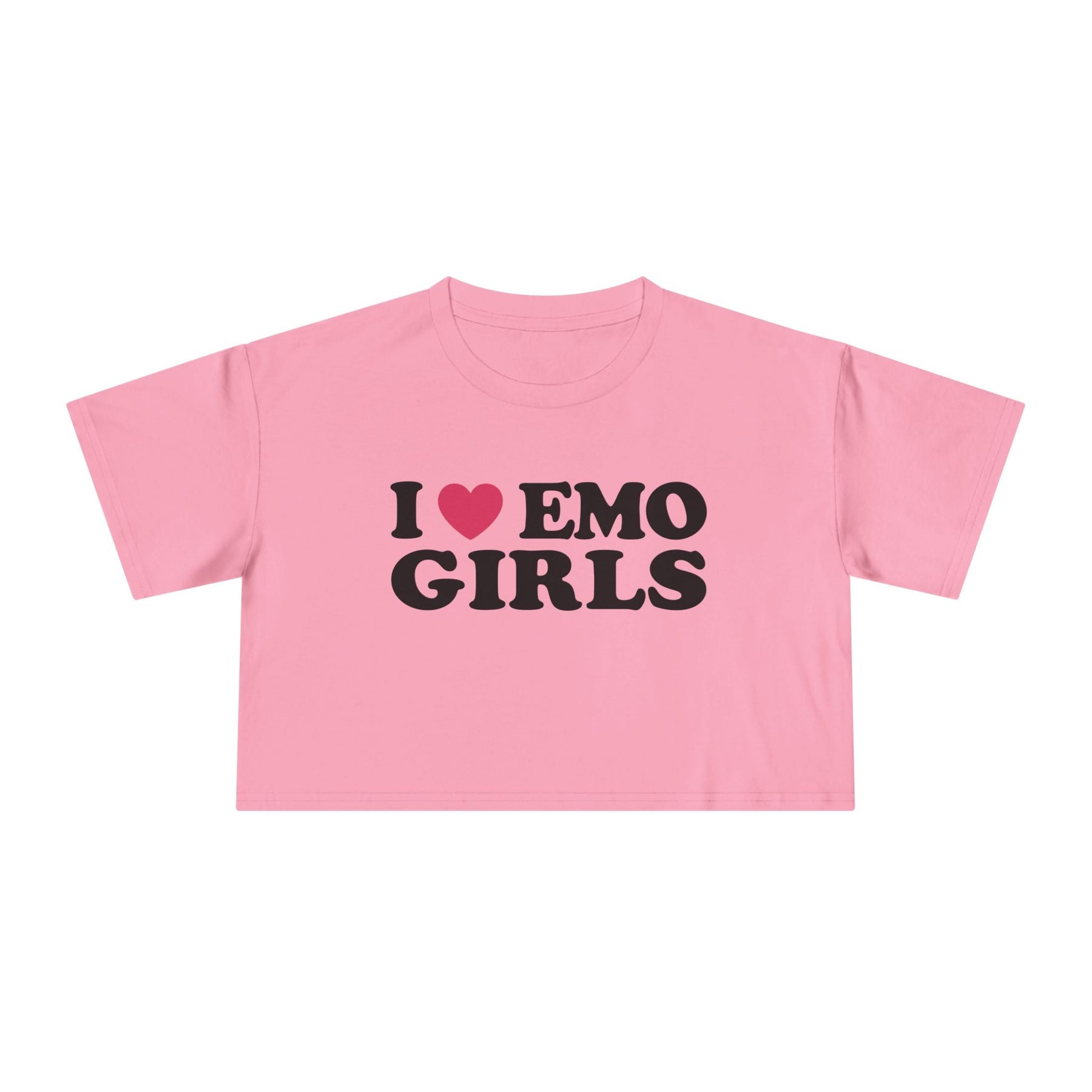 I Heart Emo Girls Crop Tee - Goth Cloth Co.T-Shirt11399034417049592153