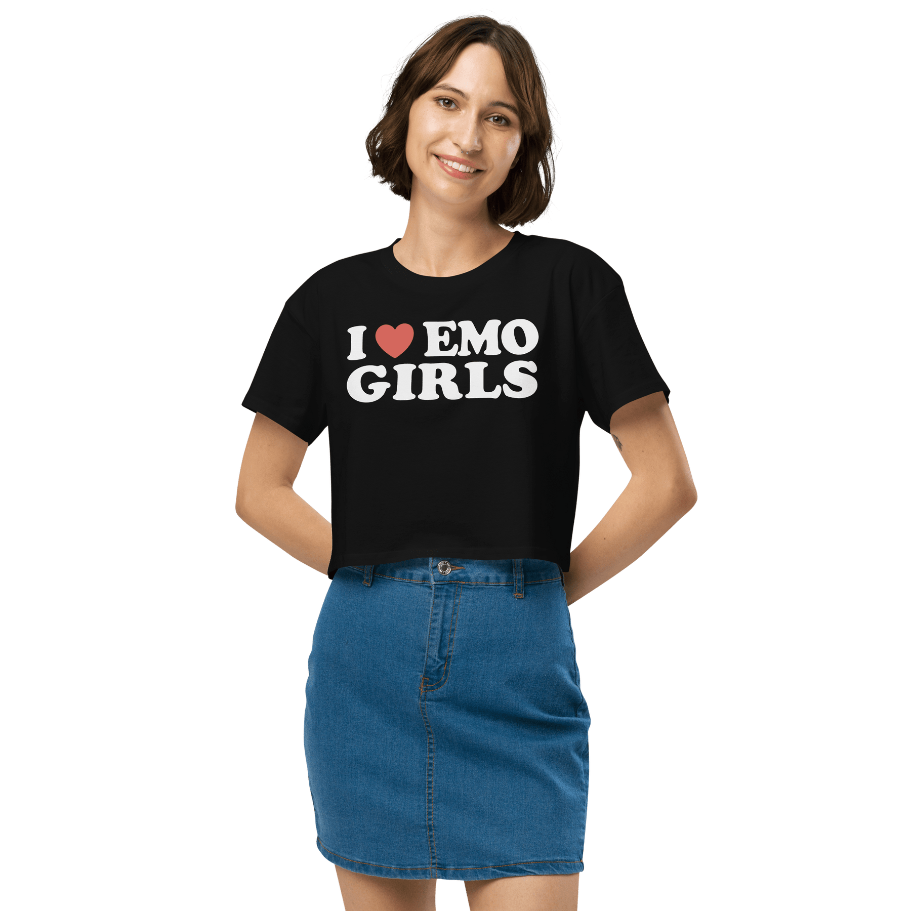 I Heart Emo Girls Crop Top - Goth Cloth Co.3280586_16094