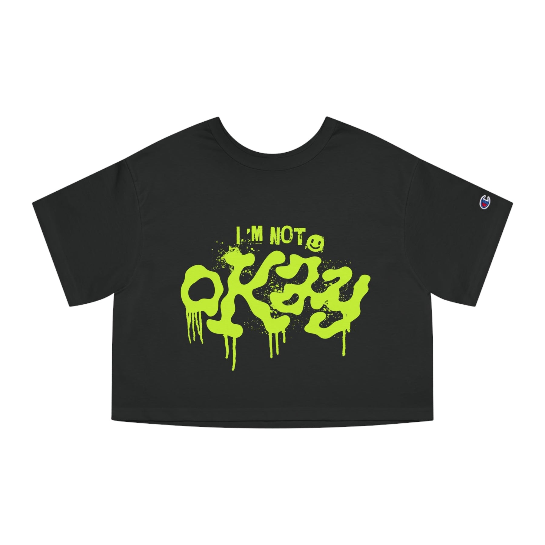 I'm Not Okay Heavyweight Cropped T-Shirt - Goth Cloth Co.T-Shirt15519071118345494332