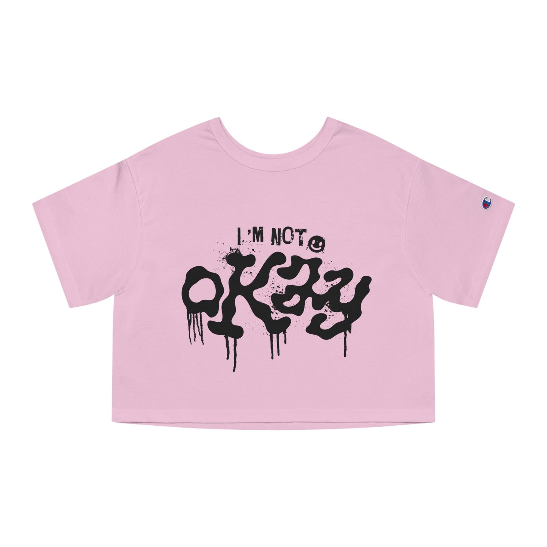 I'm Not Okay Heavyweight Cropped T-Shirt - Goth Cloth Co.T-Shirt31550669371737805857