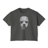 Jason Voorhees Mask Crop Top - Goth Cloth Co.T-Shirt14654245697743364218
