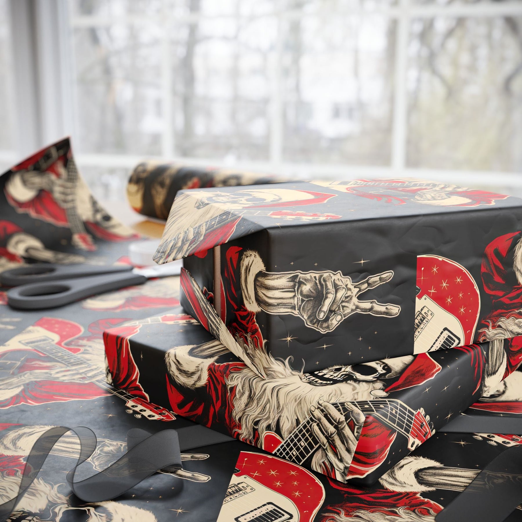 Jingle Bell Rock Gift Wrap - Goth Cloth Co.Home Decor26616793247450300930