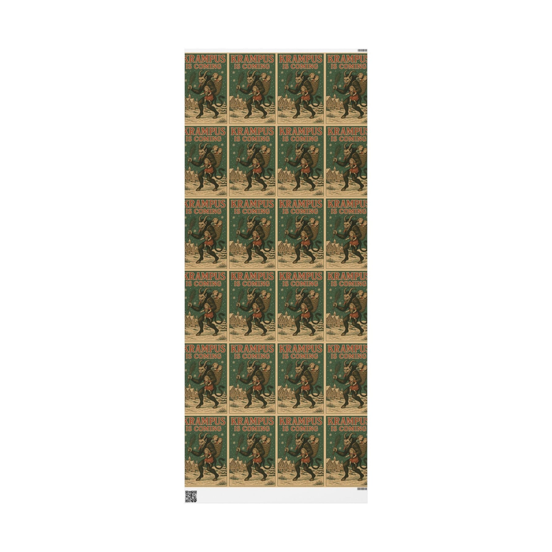 Krampus is Coming Gift Wrap - Goth Cloth Co.Home Decor22390356607226115602