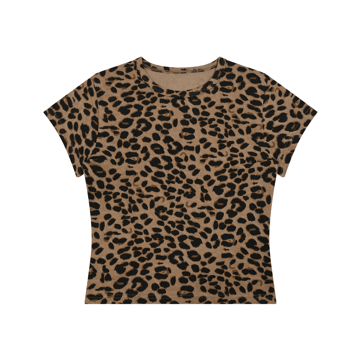 Leopard Print Baby Tee - Goth Cloth Co.gymwear260923PODAA1500#016