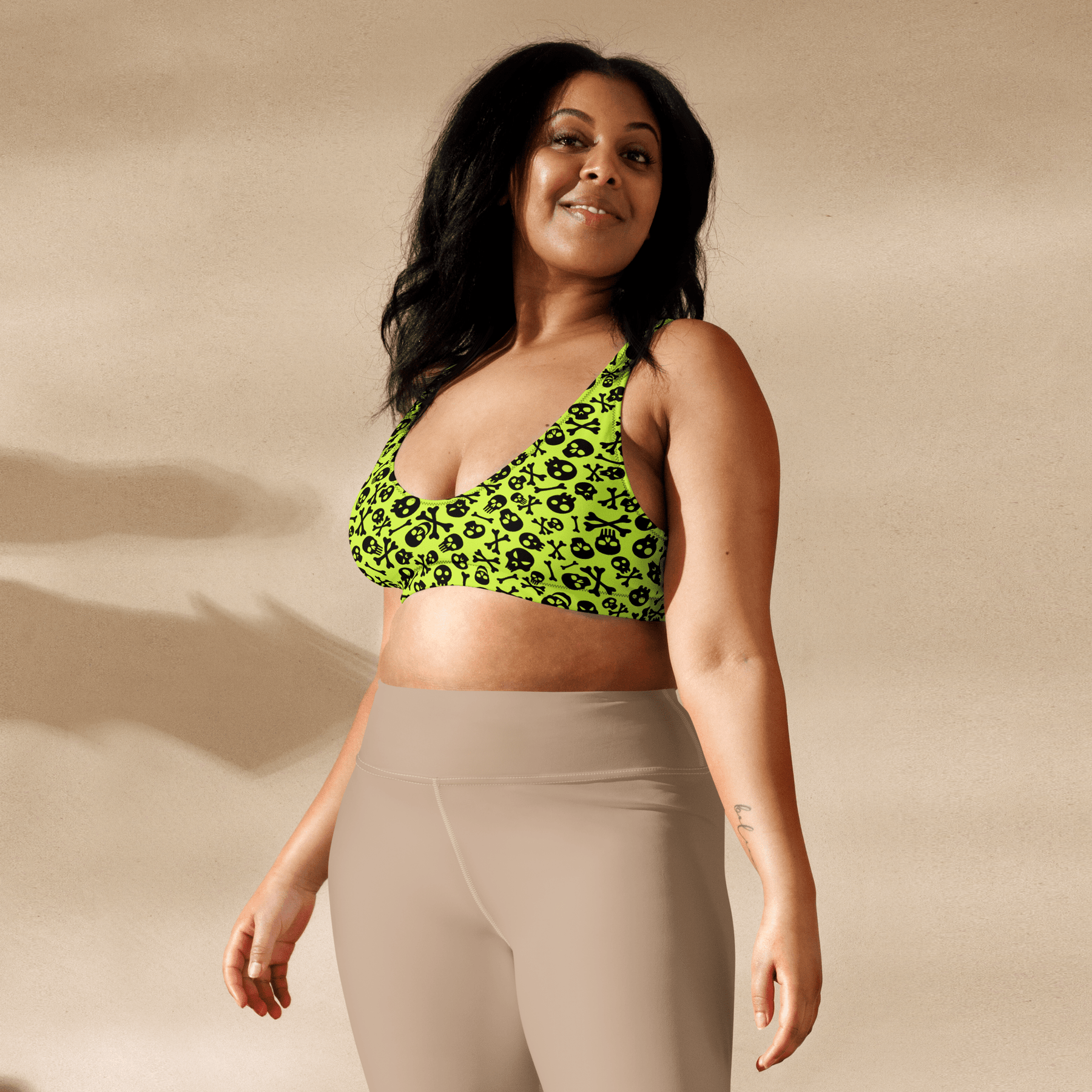 Lime Bones Sport Bikini Top - Goth Cloth Co.2534262_12035