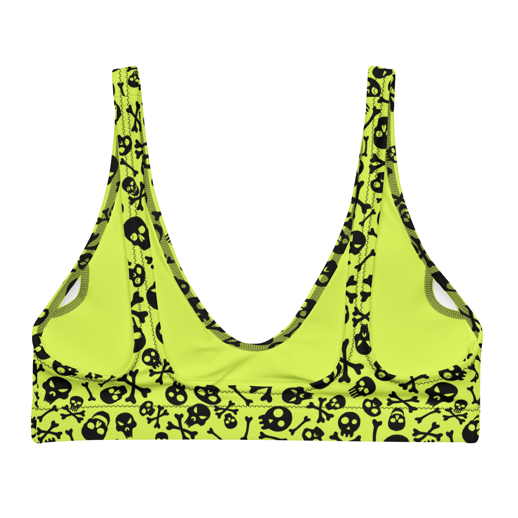 Lime Bones Sport Bikini Top - Goth Cloth Co.2534262_12035