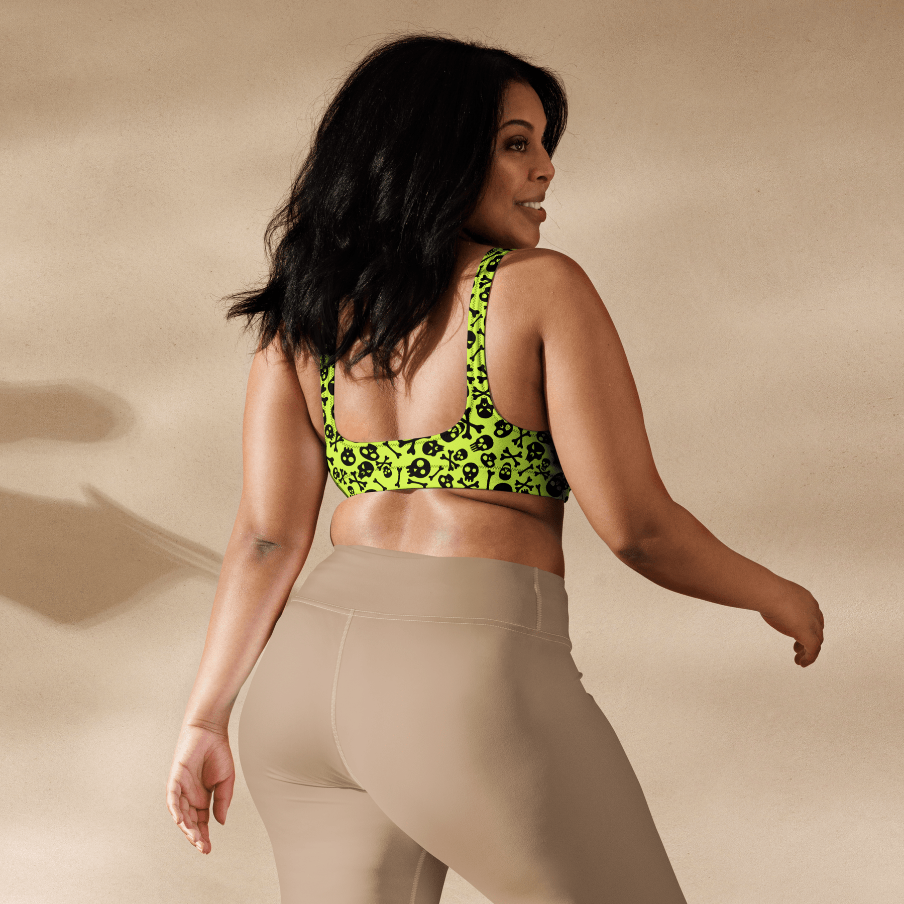 Lime Bones Sport Bikini Top - Goth Cloth Co.2534262_12035