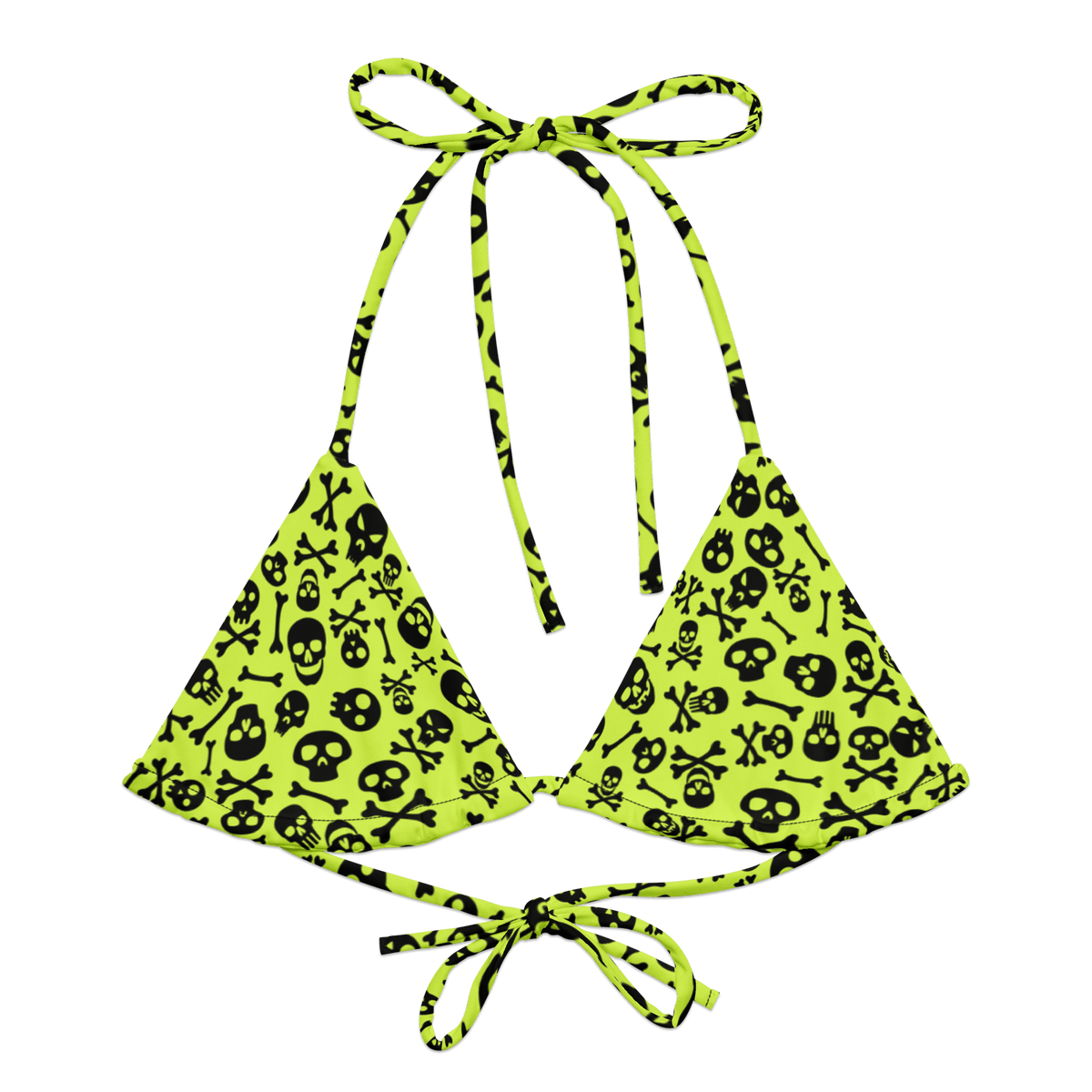 Lime Bones String Bikini Top - Goth Cloth Co.2892026_16564