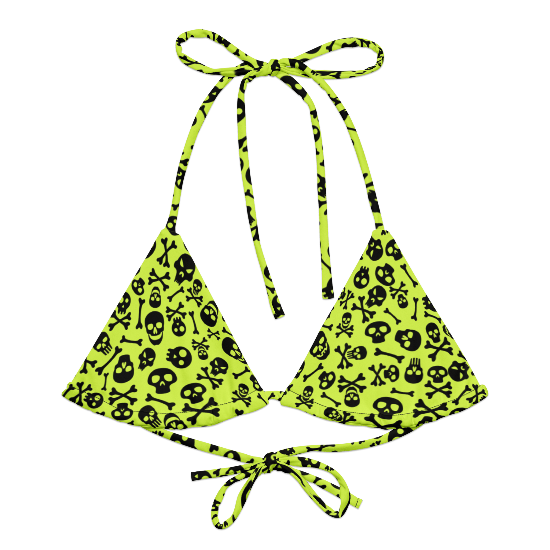 Lime Bones String Bikini Top - Goth Cloth Co.2892026_16564