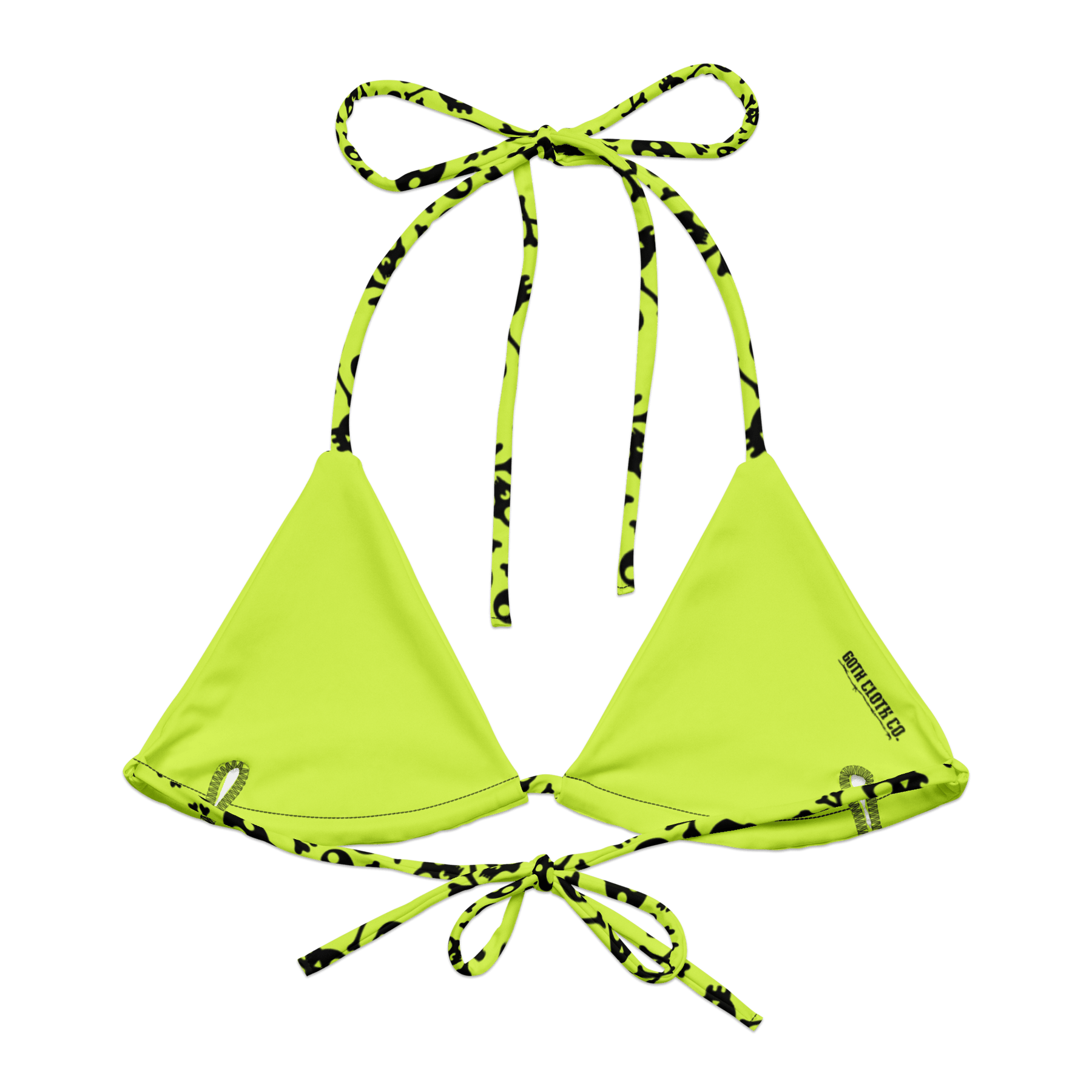 Lime Bones String Bikini Top - Goth Cloth Co.2892026_16564