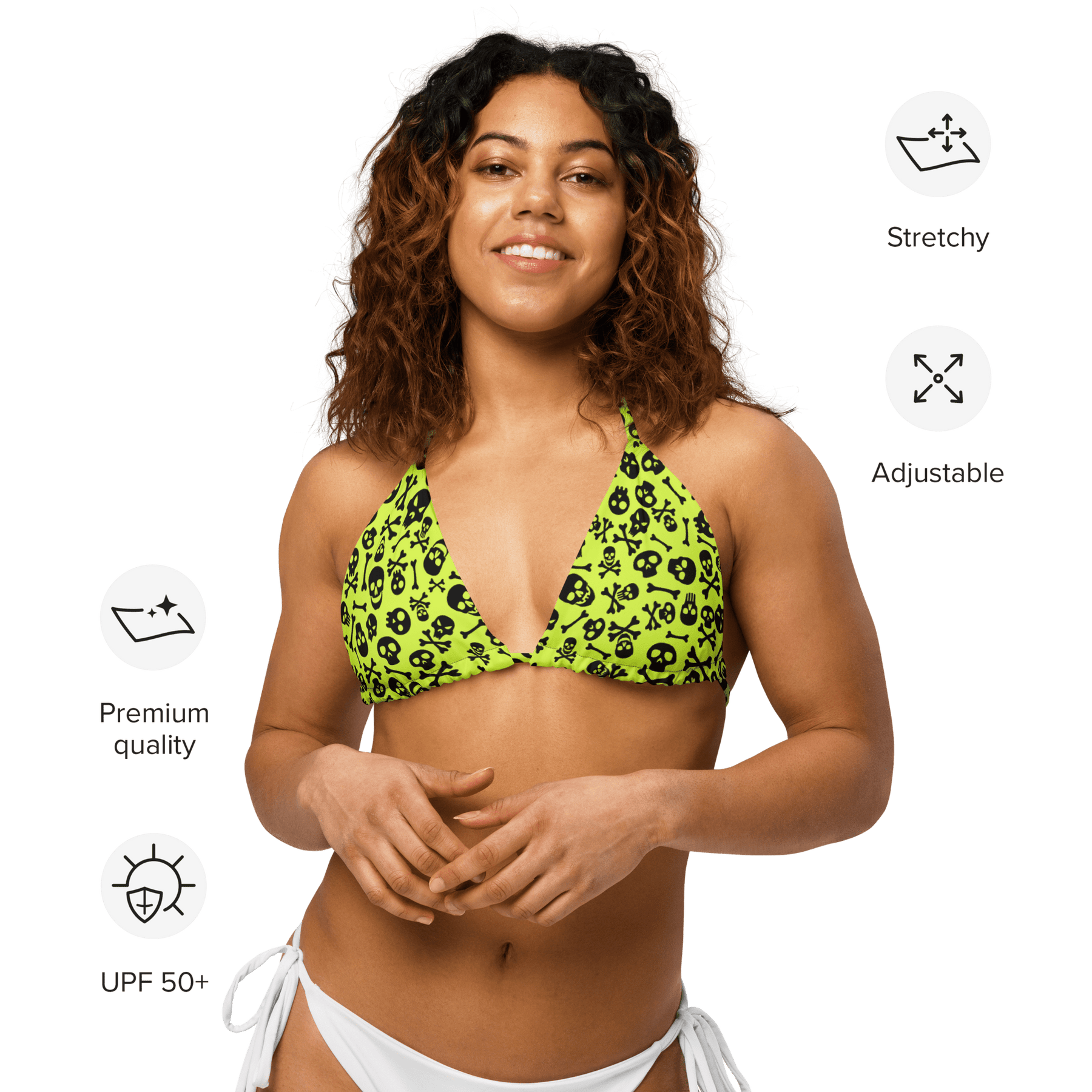Lime Bones String Bikini Top - Goth Cloth Co.2892026_16564