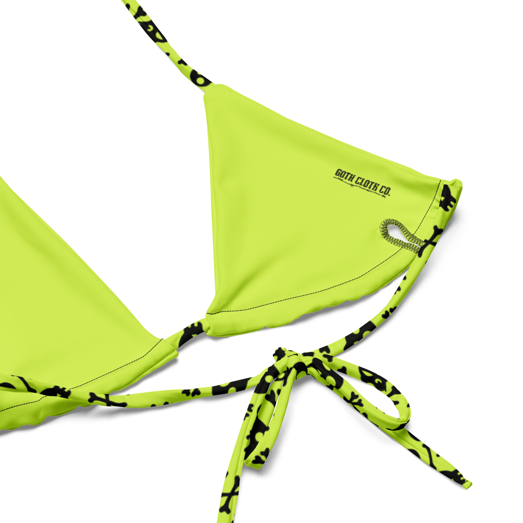 Lime Bones String Bikini Top - Goth Cloth Co.2892026_16564