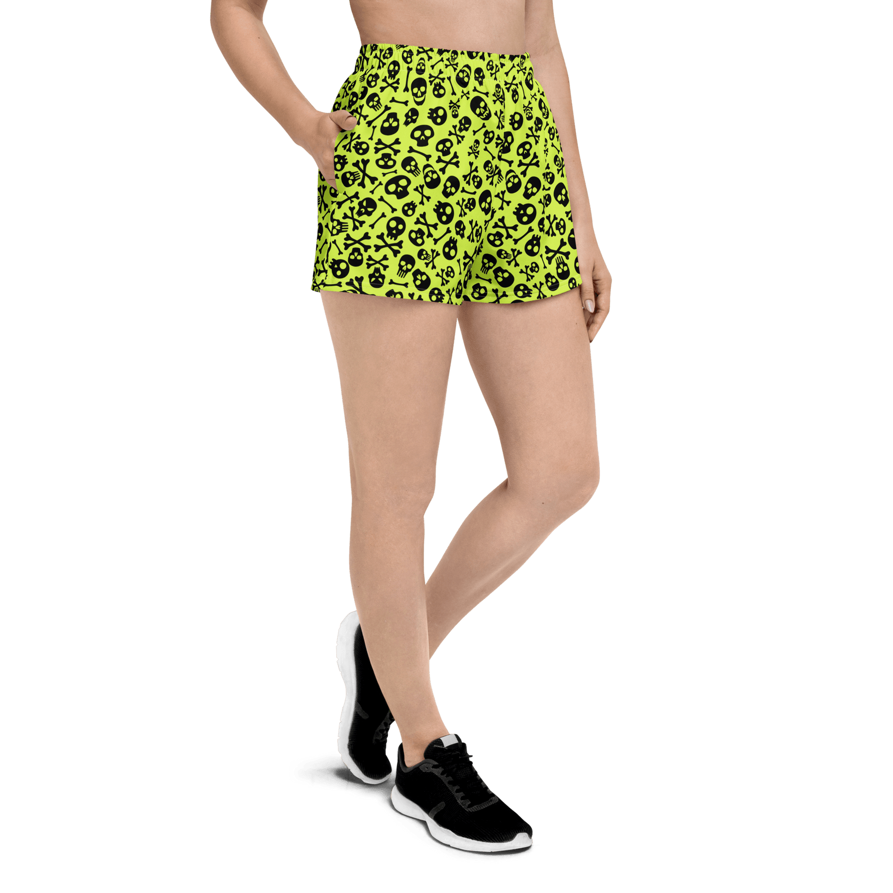 Lime Bones Unisex Swim Trunks - Goth Cloth Co.2275700_9804