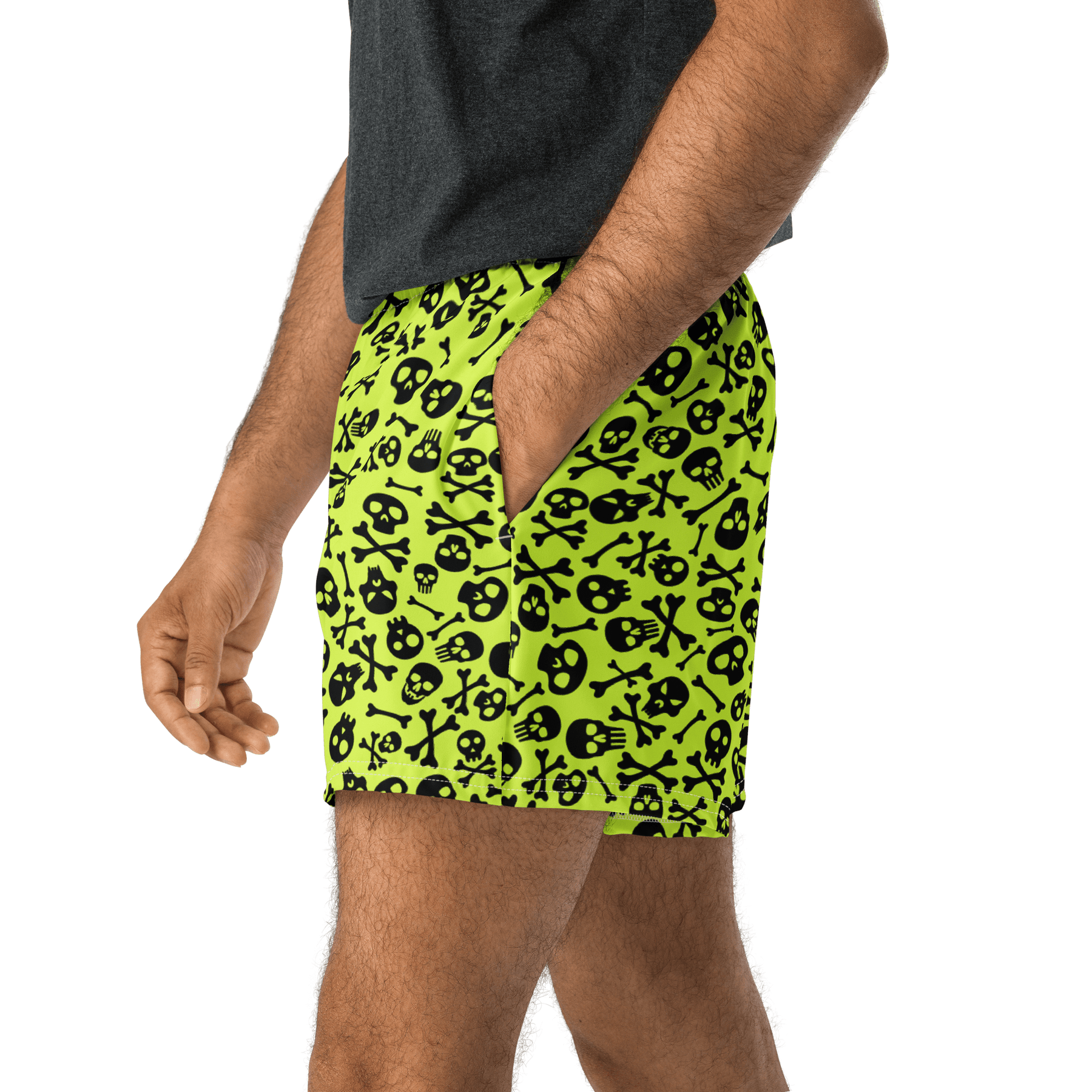 Lime Bones Unisex Swim Trunks - Goth Cloth Co.2275700_9804